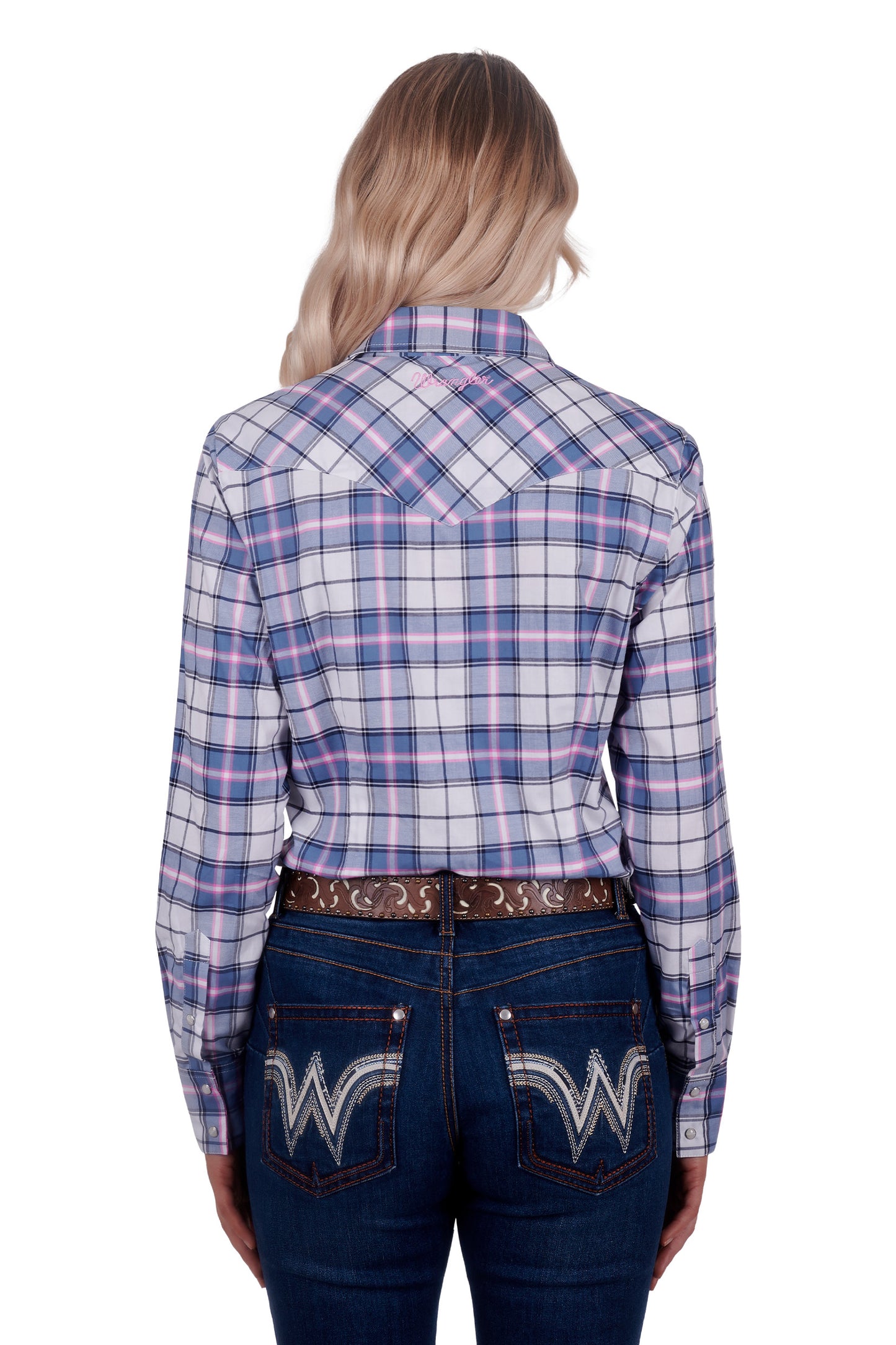 Wrangler Womens Lucy Western Arena Blouse - X4W2127053