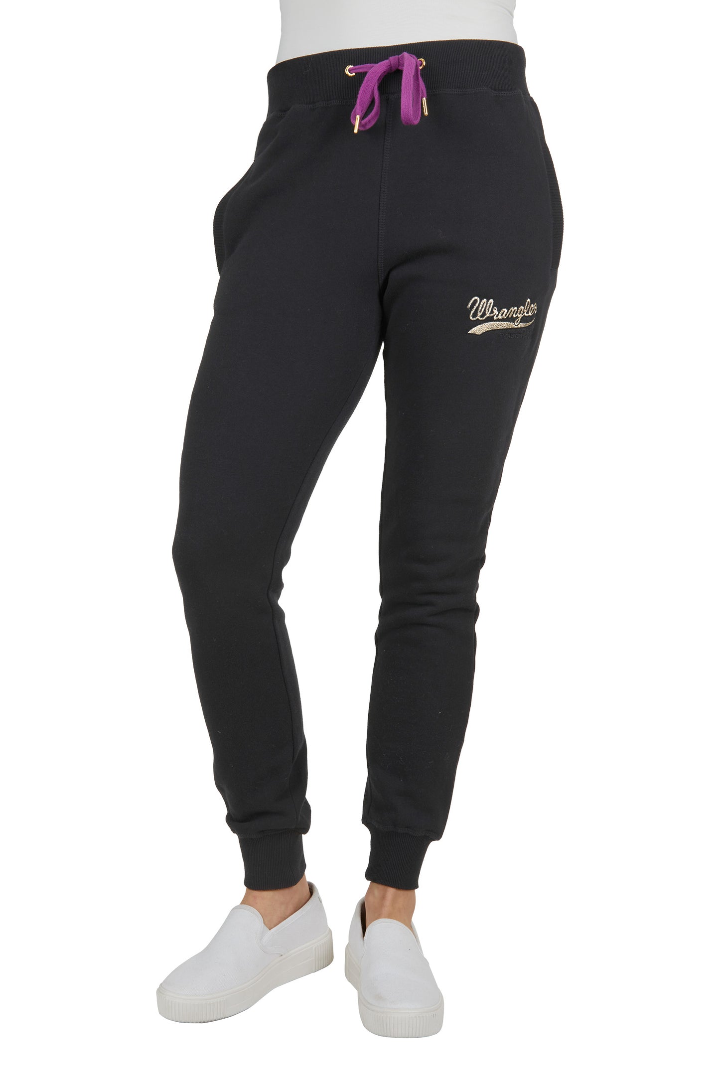 Wrangler Womens Stella Slim Trackpants - Black - X4W2235068