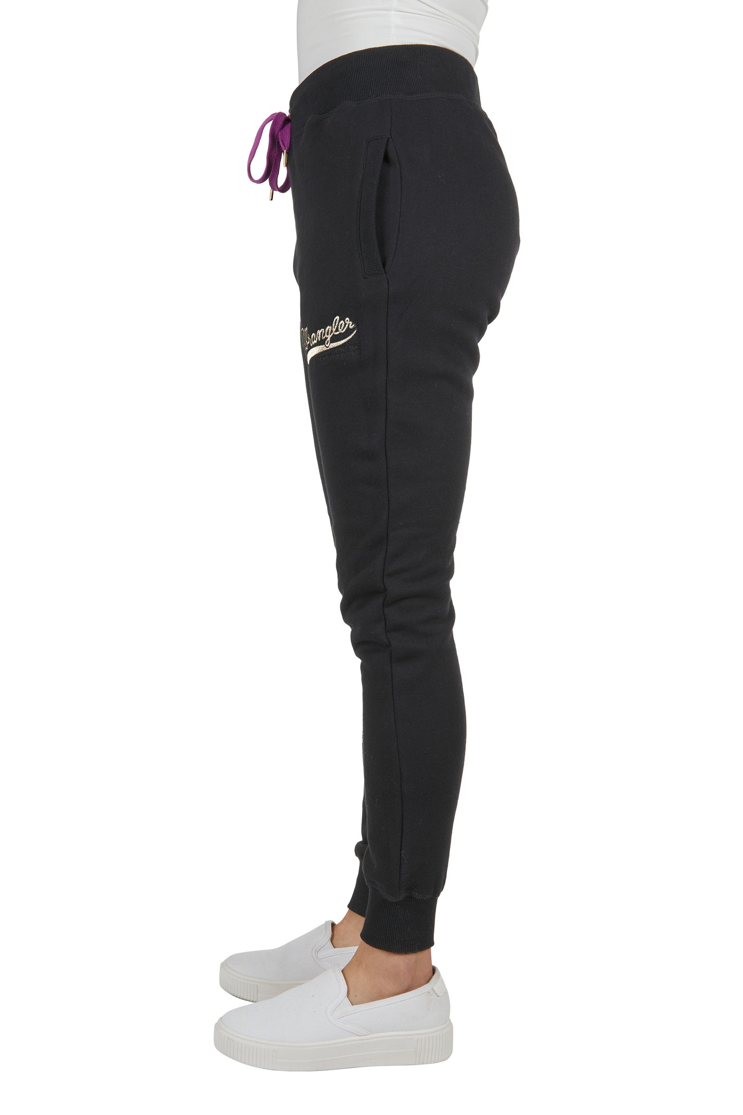 Wrangler Womens Stella Slim Trackpants - Black - X4W2235068