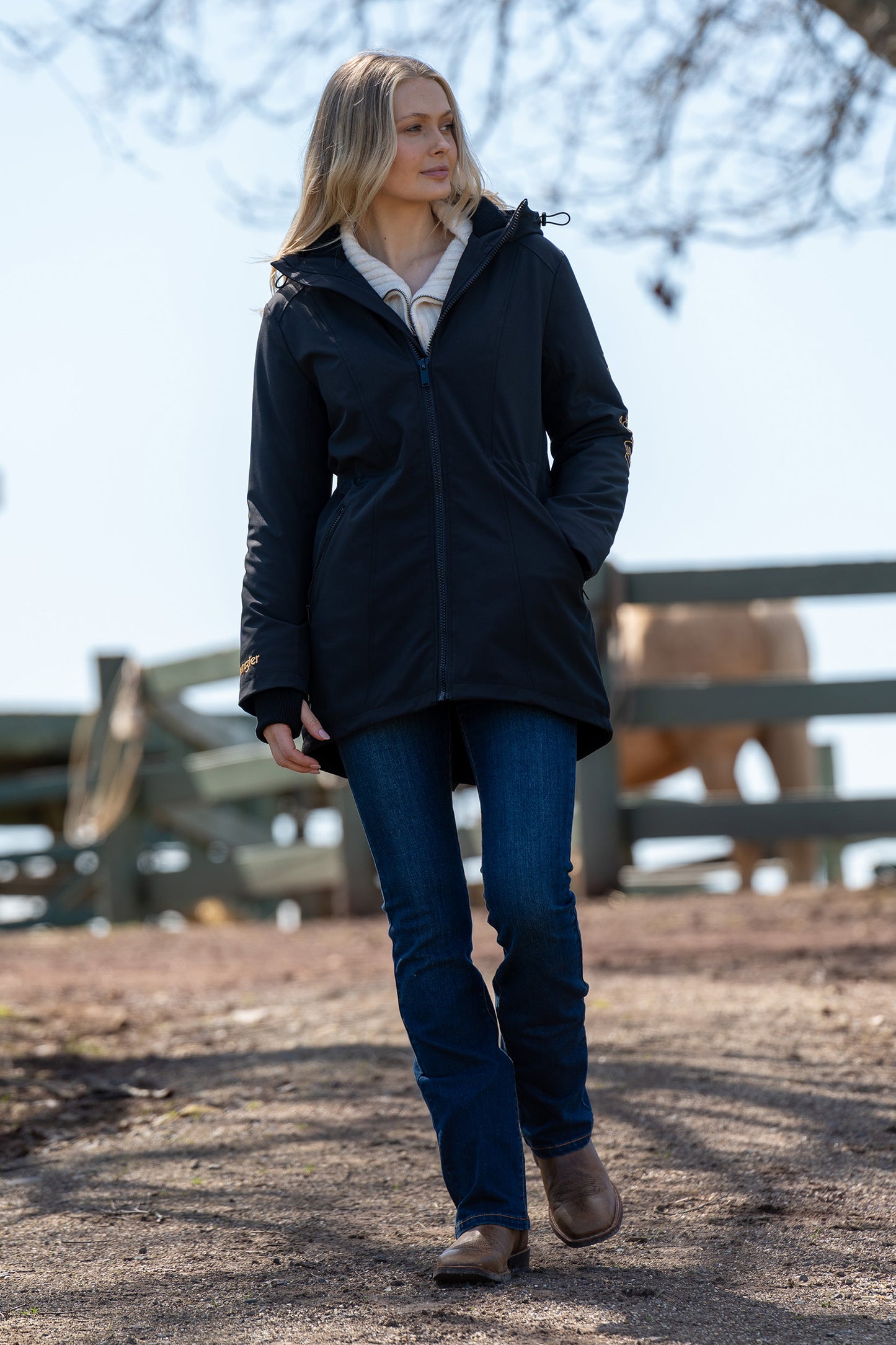 Wrangler Womens Colette Jacket - Black - X4W2714099