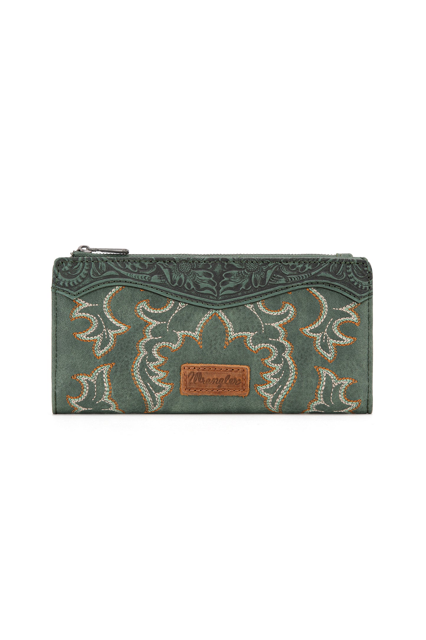 Wrangler Embroidered Wallet - Sage X5S2920WLT