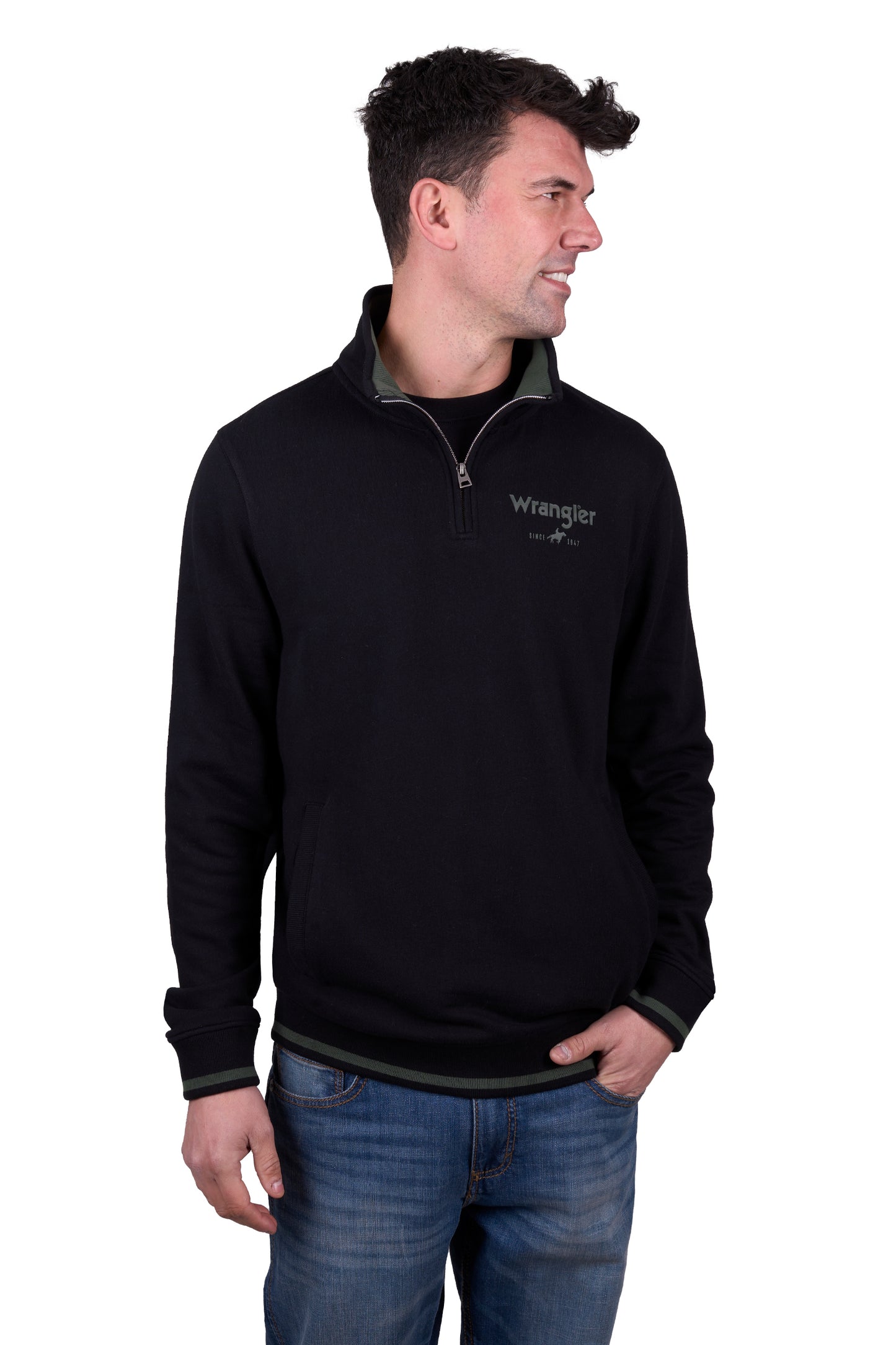 Wrangler Mens Alex 1/4 Zip Pullover - X5W1573249