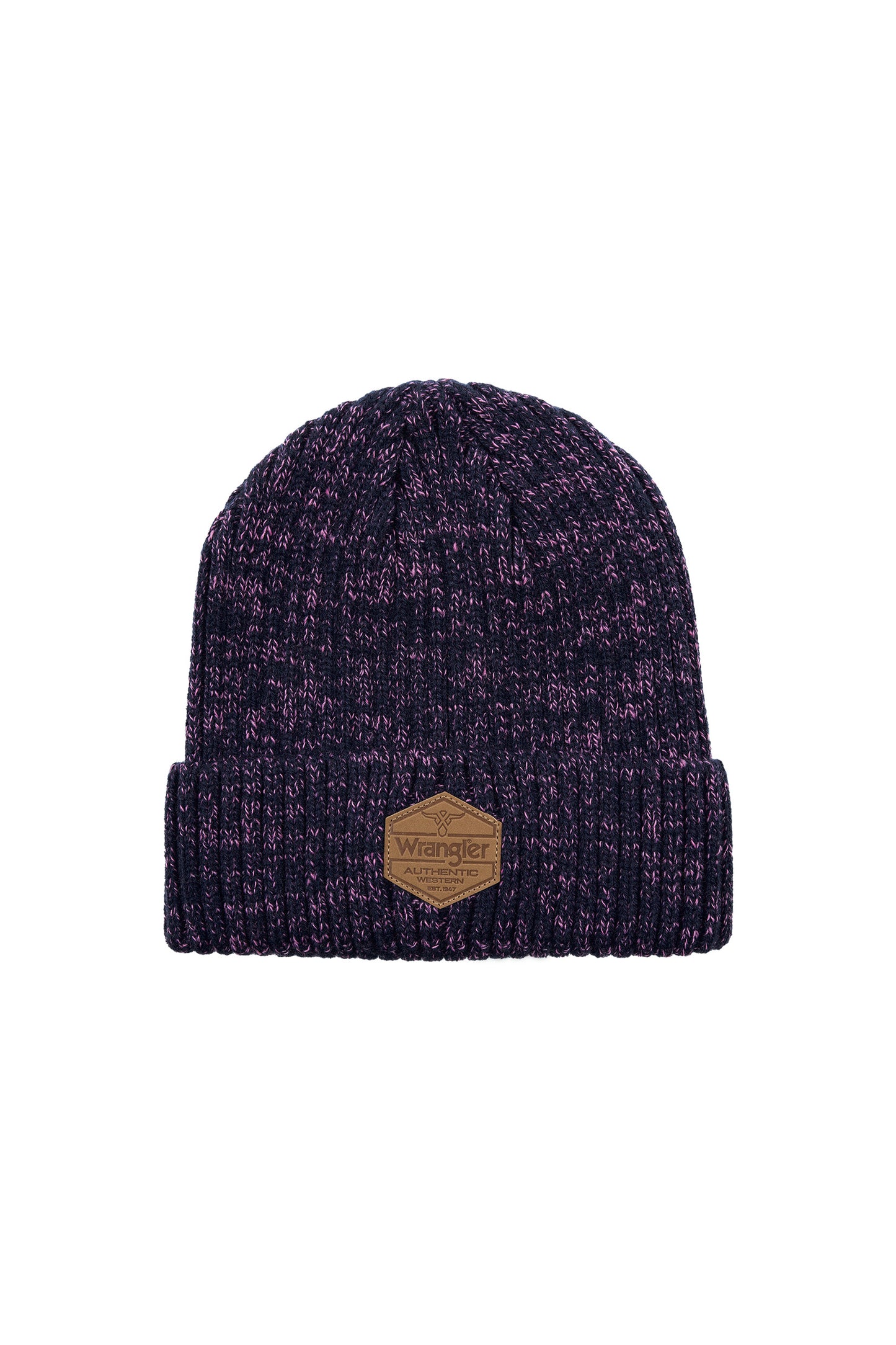Wrangler Adults Ghano Beanie - Navy / Pink X5W1959BEA