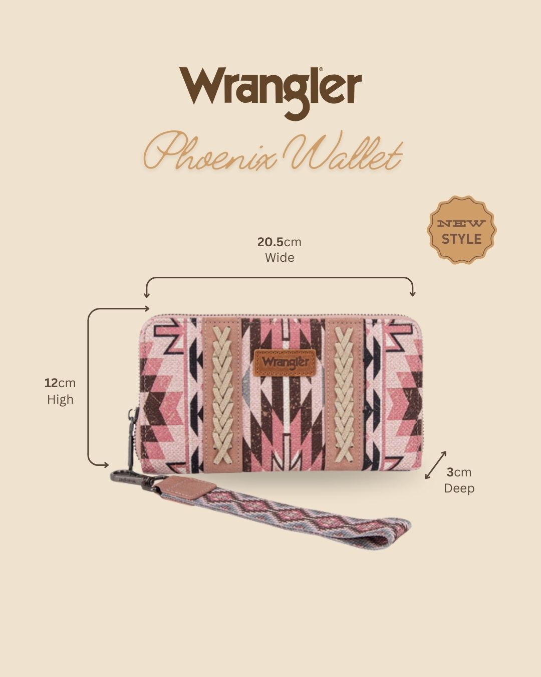 Wrangler Phoenix Wallet - Pink X5W2997WLT