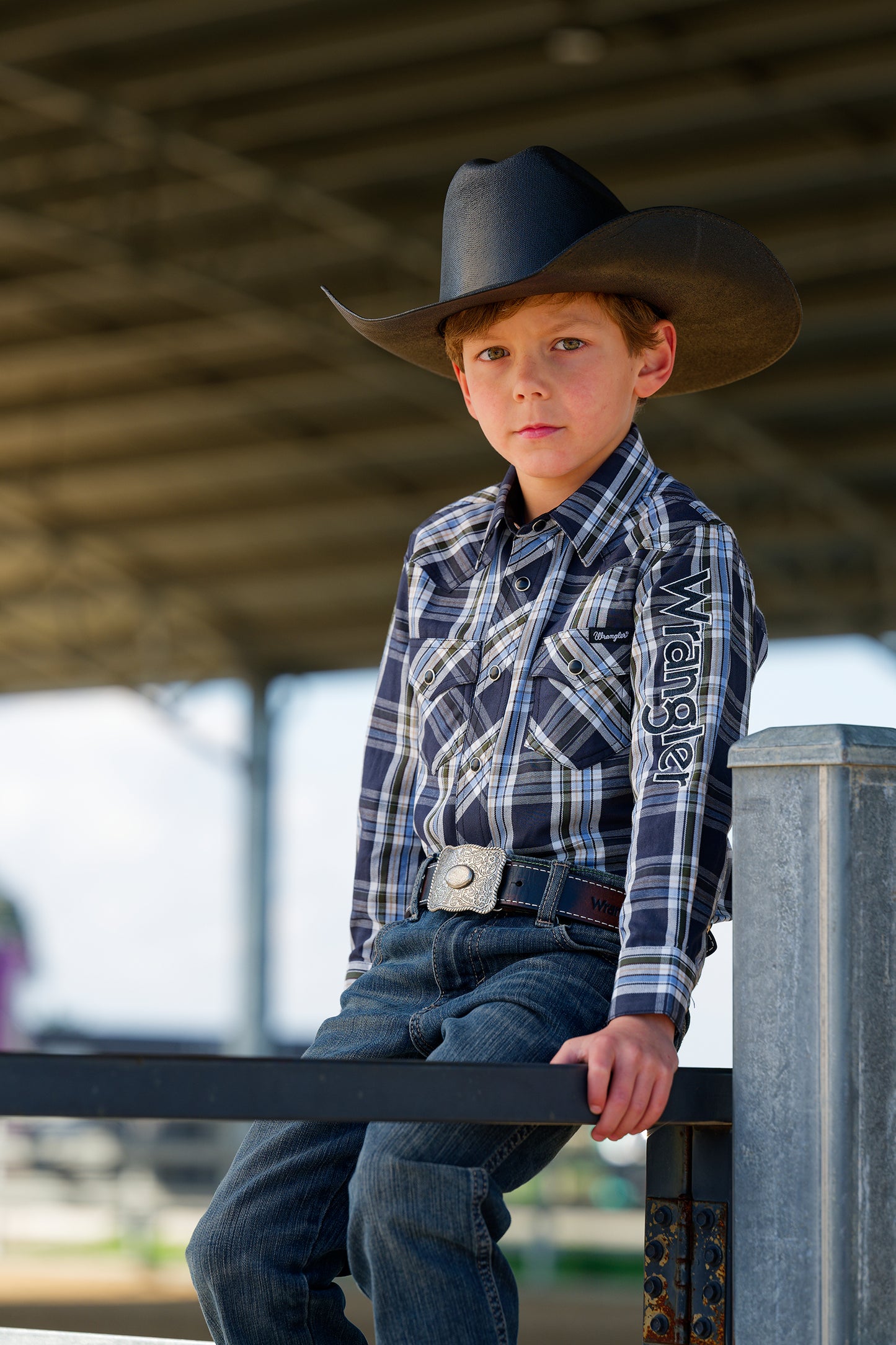 Wrangler Boys Finn Logo Dress Shirt - X5W3111228