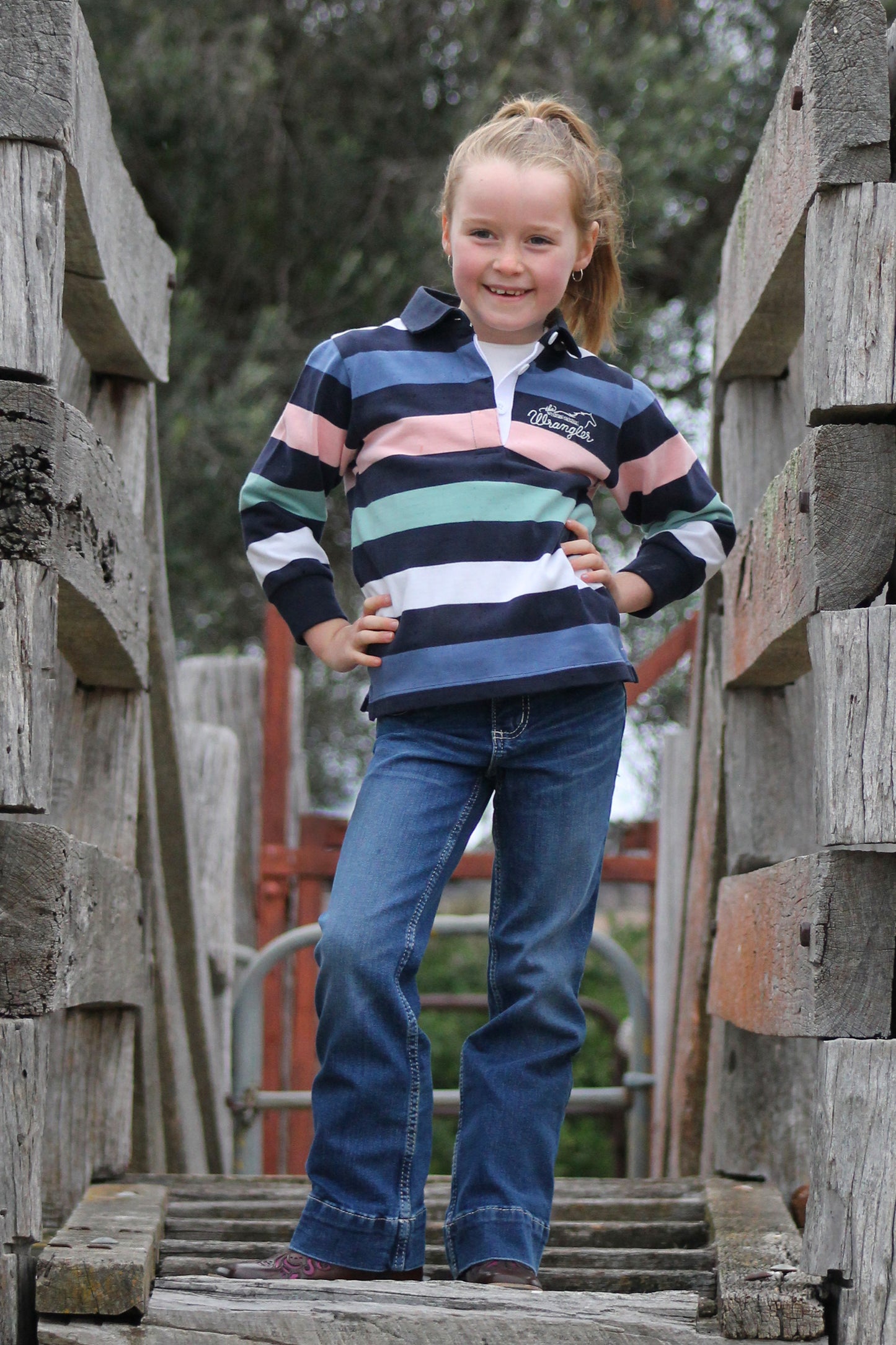 Wrangler Girls Camden Rugby - X5W5577303