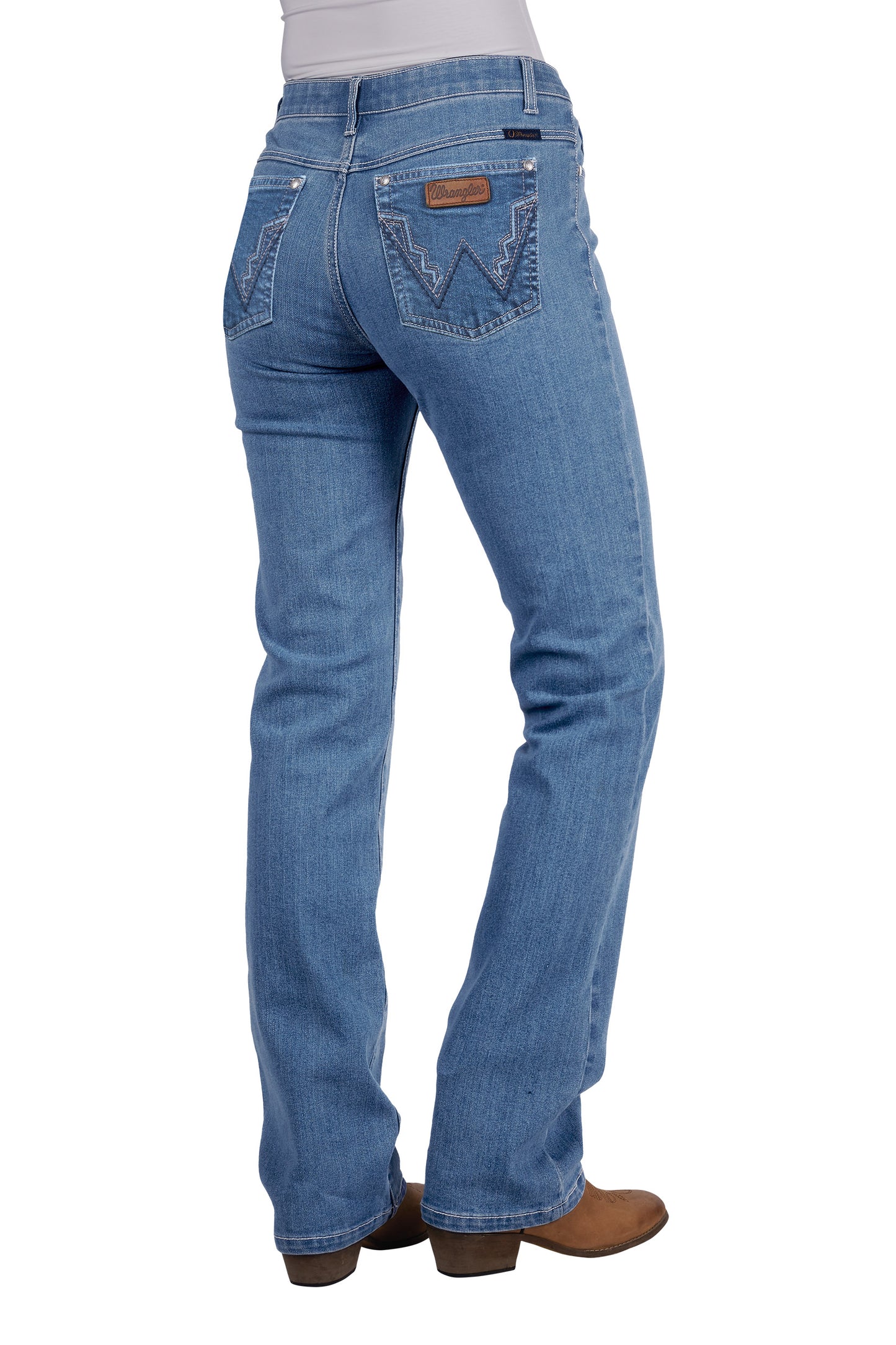 Wrangler Womens Chara Jeans - Willow 34L - Faded Blue XCP2251216