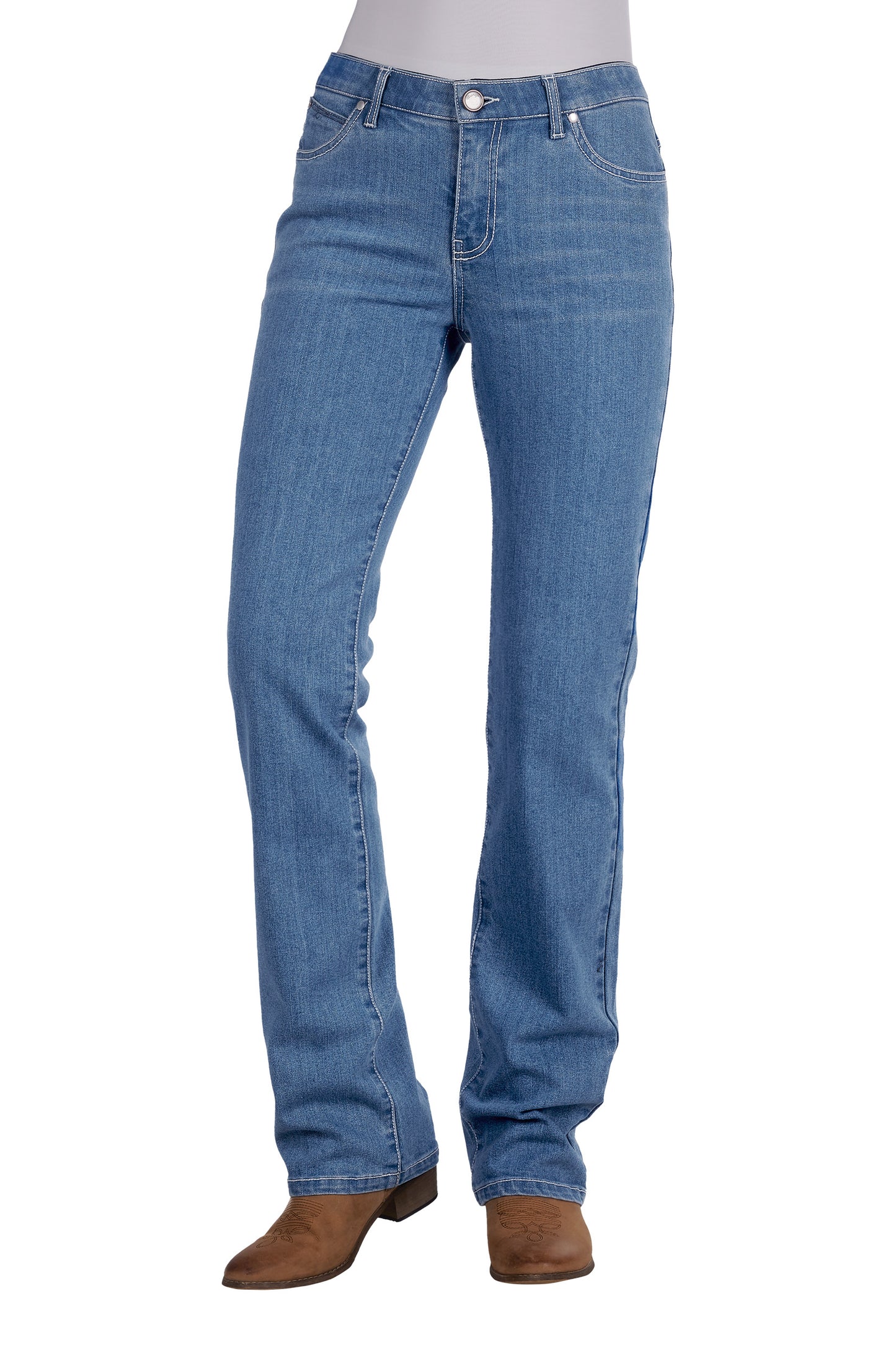 Wrangler Womens Chara Jeans - Willow 34L - Faded Blue XCP2251216