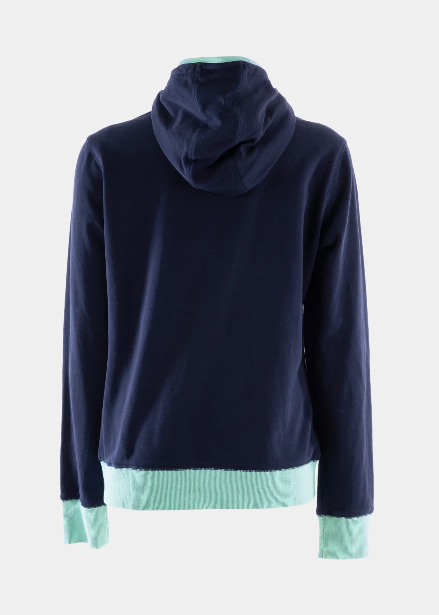 Wrangler Womens Cheryl Zip Hoodie - Navy / Mint