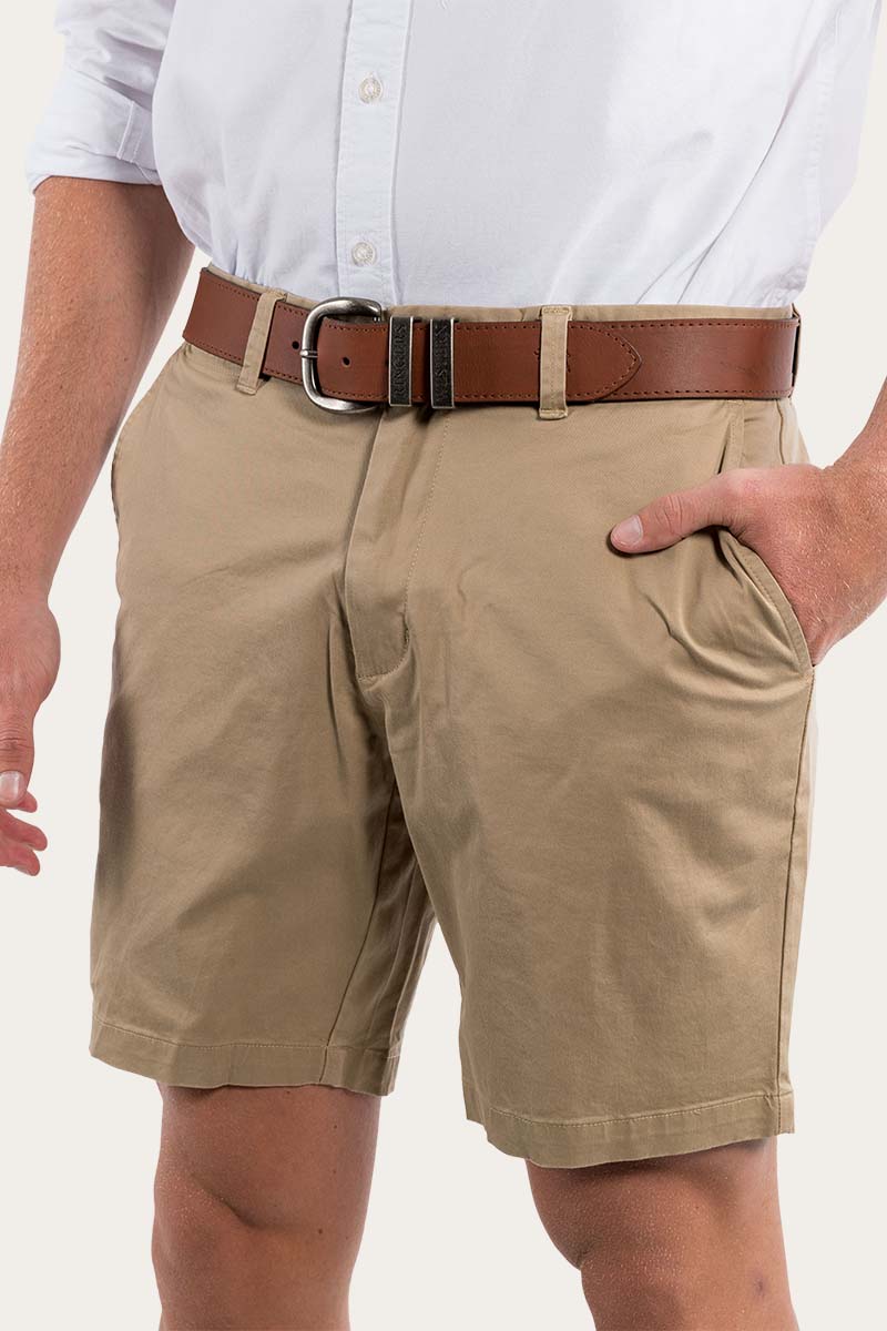Ringers Western Mens Campbell Chino Shorts - Clay