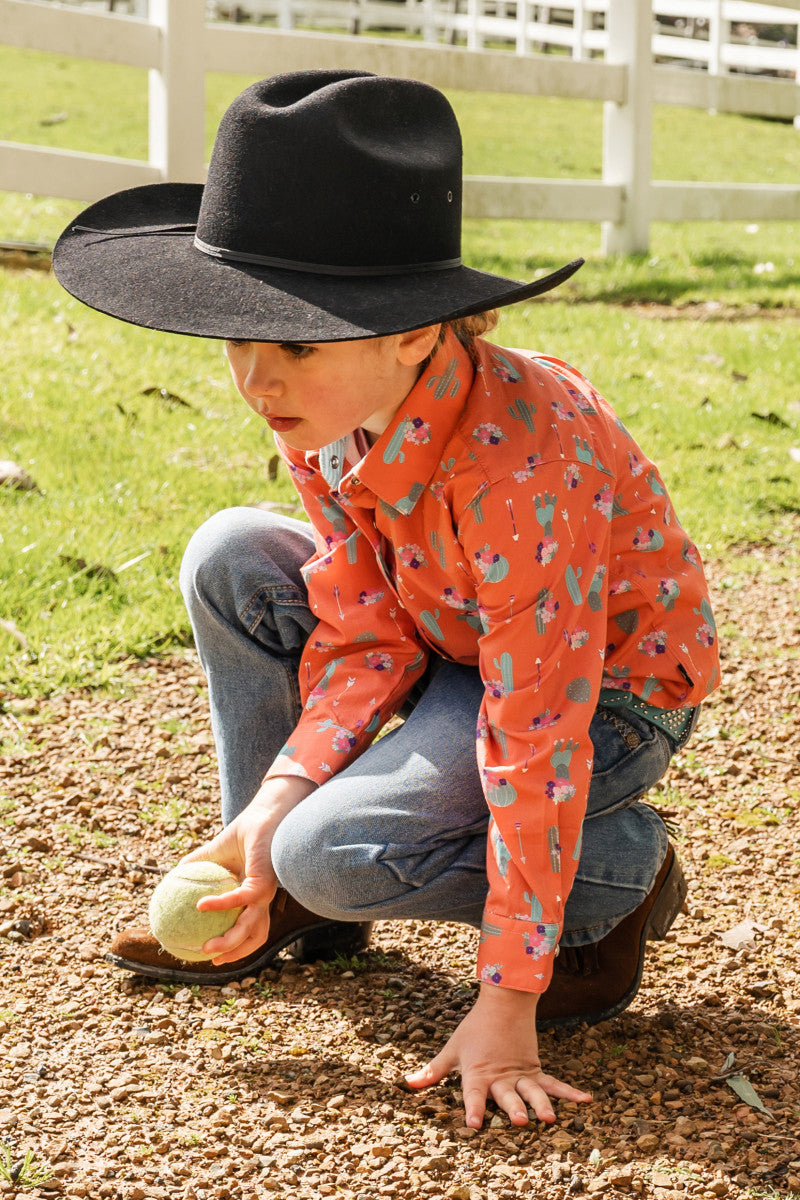 Pure Western Girls Priscilla L/S Shirt