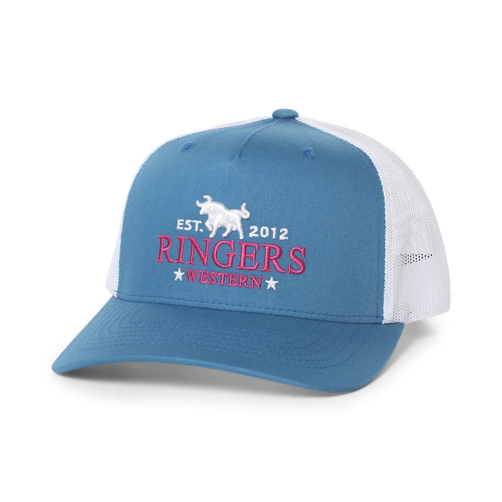 Western Star Trucker Cap - Blue Steel / White