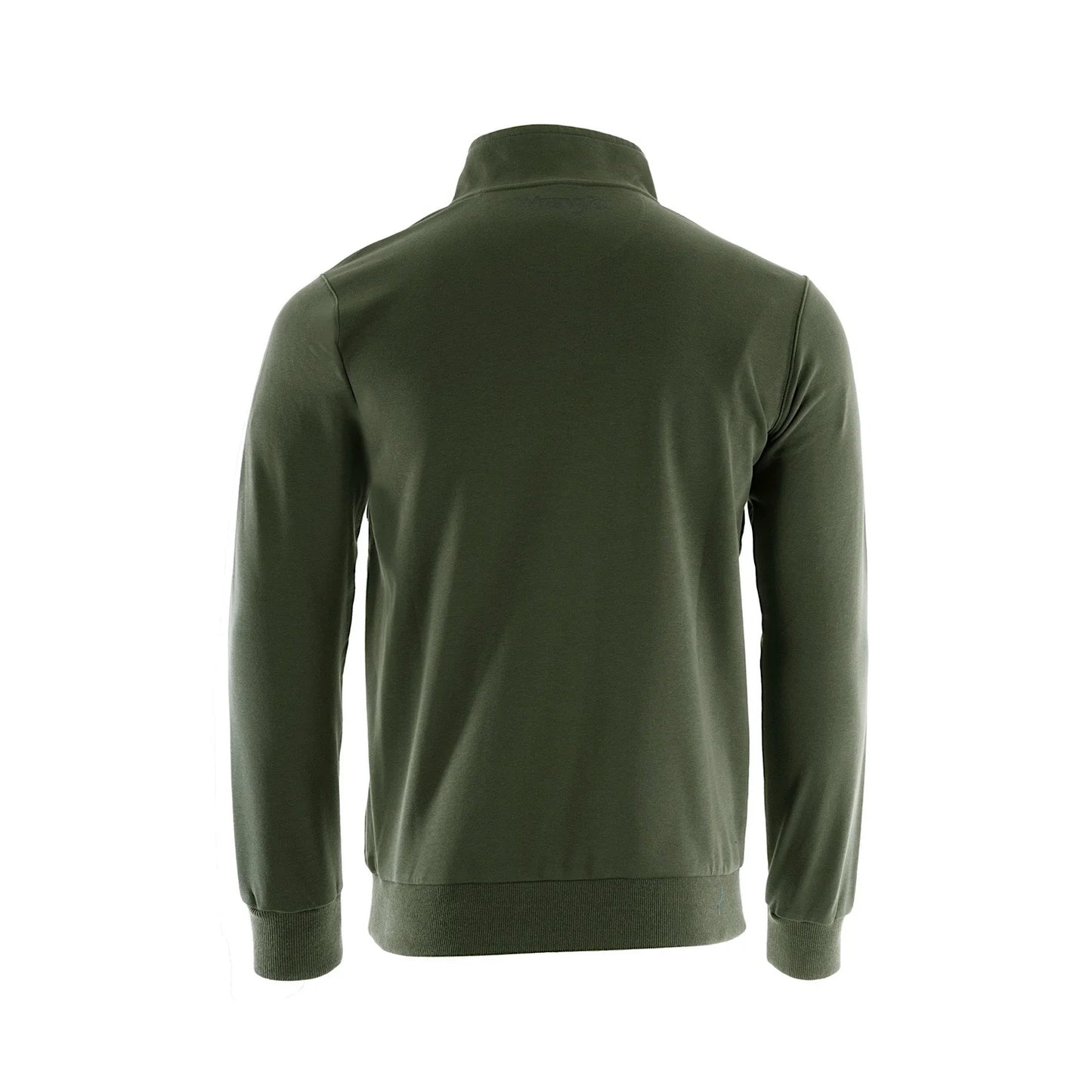 Wrangler Mens Ryder Logo 1/4 Zip Pullover - Cypress