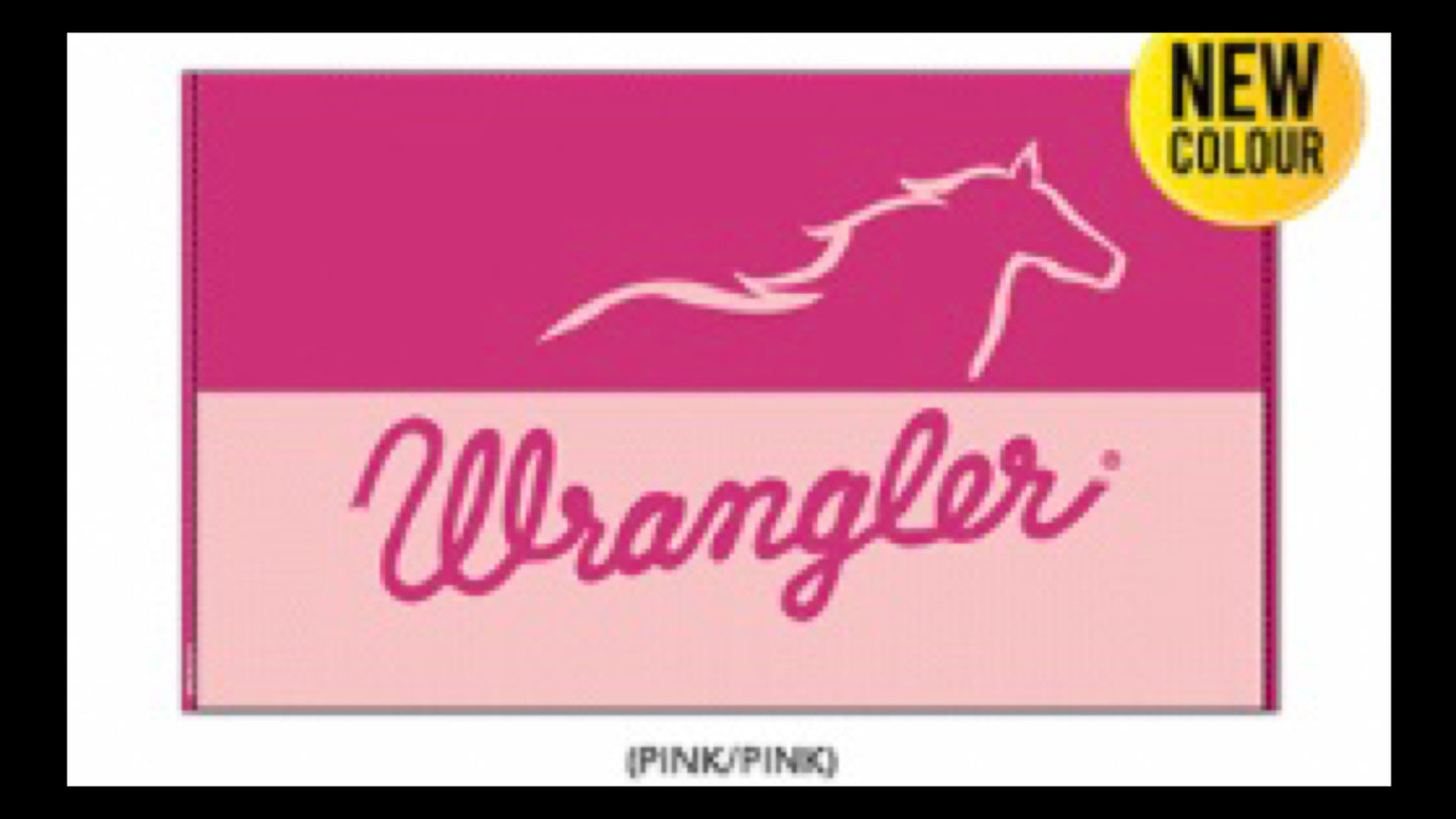 Wrangler Running Horse Towel - Pink / Pink