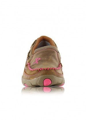 Twisted X Womens Pink Ribbon Mocs - TCWDMS003