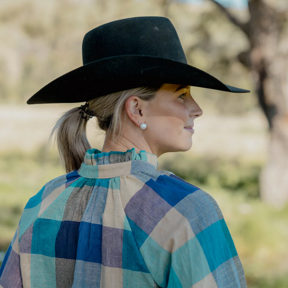 
                      
                        Black Colt Gabby - Blue Check
                      
                    