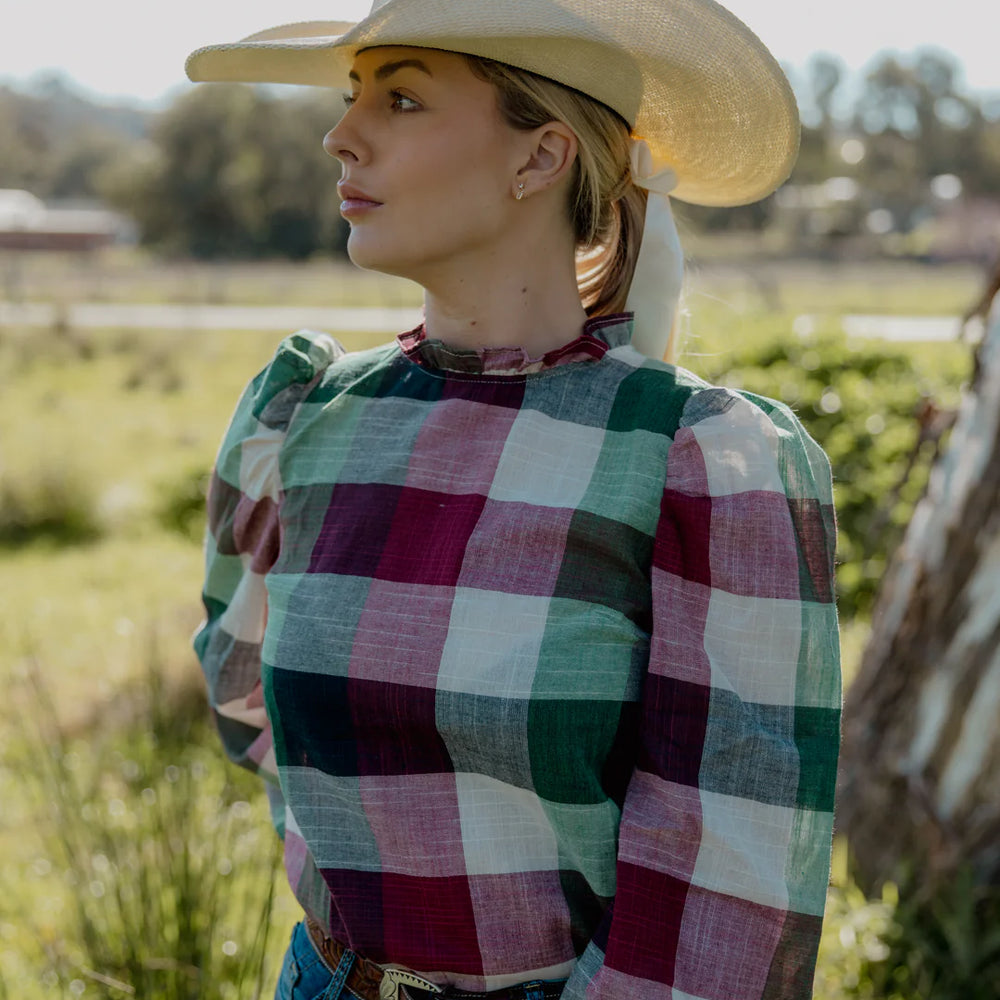 Black Colt Brooke - Green, Red & Navy Check