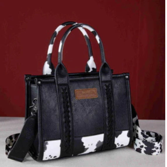 Wrangler Cow Print Crossbody Bag - X4W2955BAG