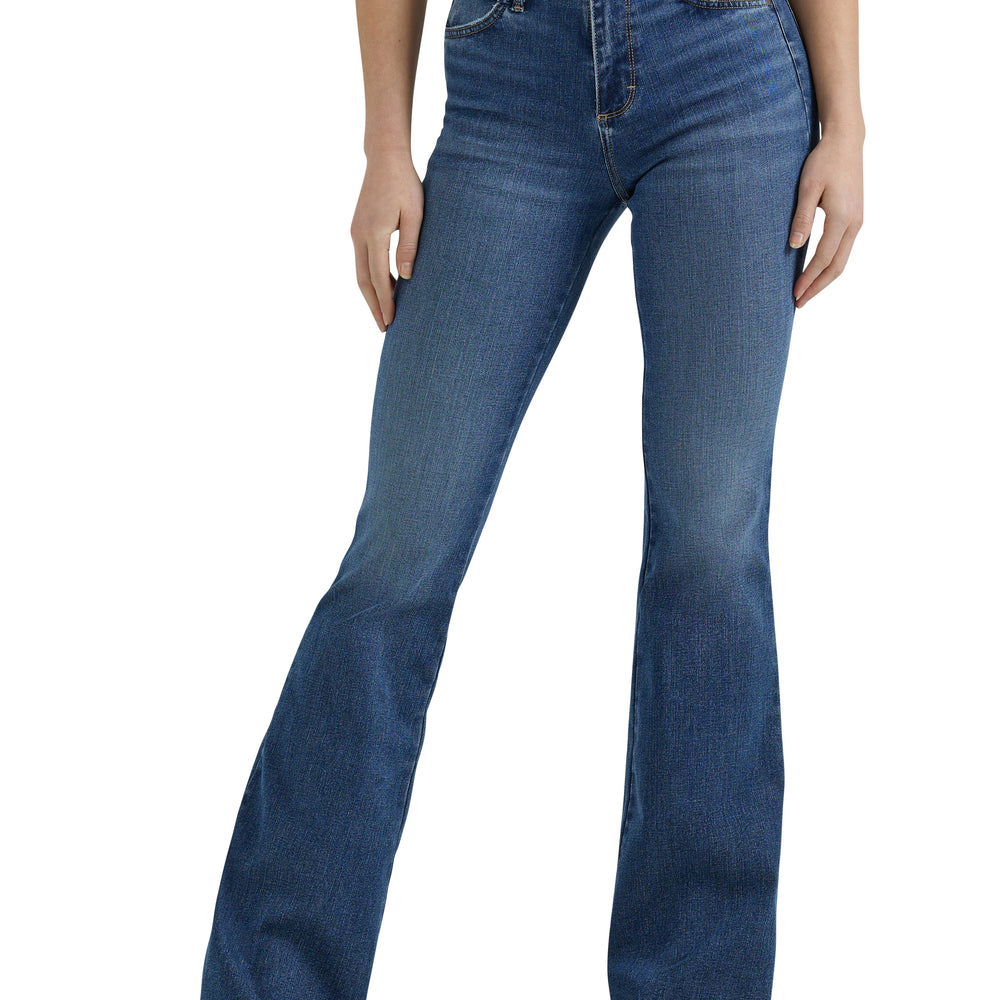 Wrangler Bespoke Womens High Rise Flare Jeans 32L - 112359281