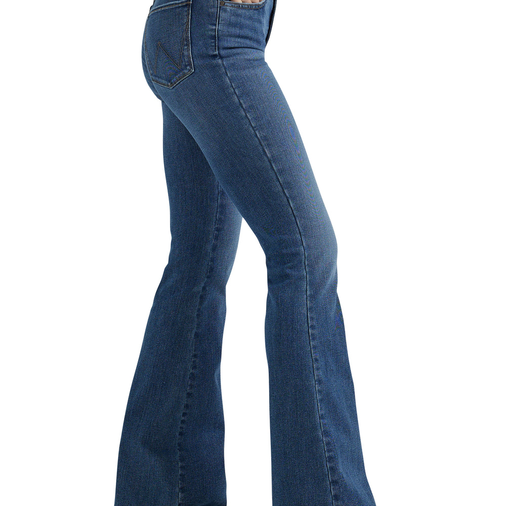 Wrangler Bespoke Womens High Rise Flare Jeans 32L - 112359281