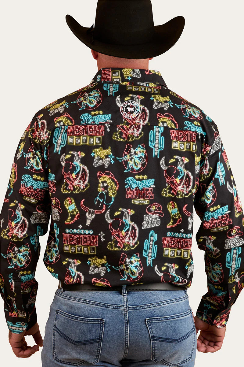 Ringers Western Mens Dyno Half Button Work Shirt