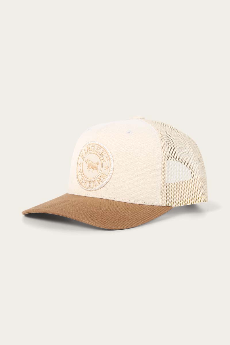 Signature Bull Trucker Cap - Beige / Clay