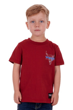 Wrangler Boys Lucas Shirt - X3S3557856 - Red