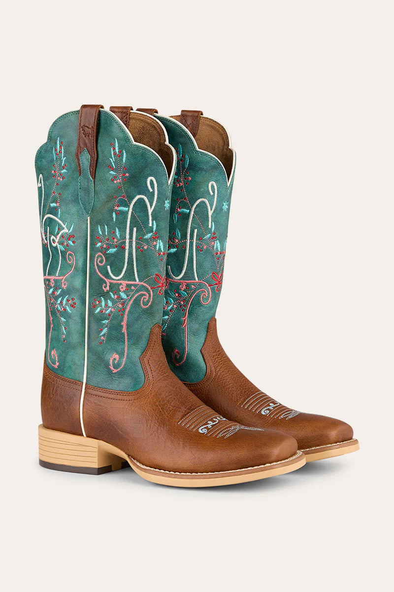 Ringers Western Womens Alivail Boots - Brown / Green