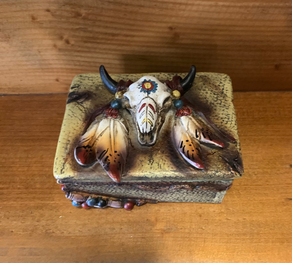 Pure Western Steer Head Jewellery Box - 93S1907GFT