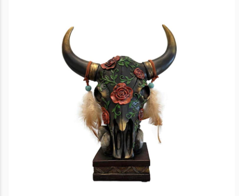 Pure Western Steer Head Decoration - P3S1923GFT