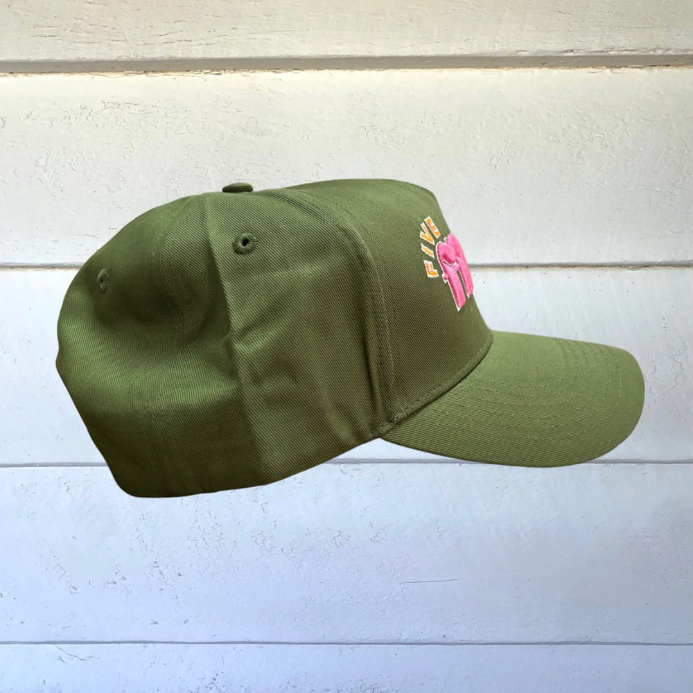 
                      
                        Five Fillies Green Starburst Crown Cap
                      
                    