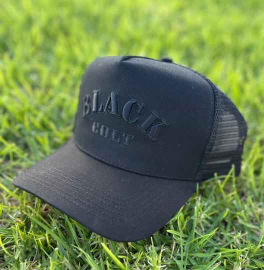 Black Colt American Style Trucker Cap - Black