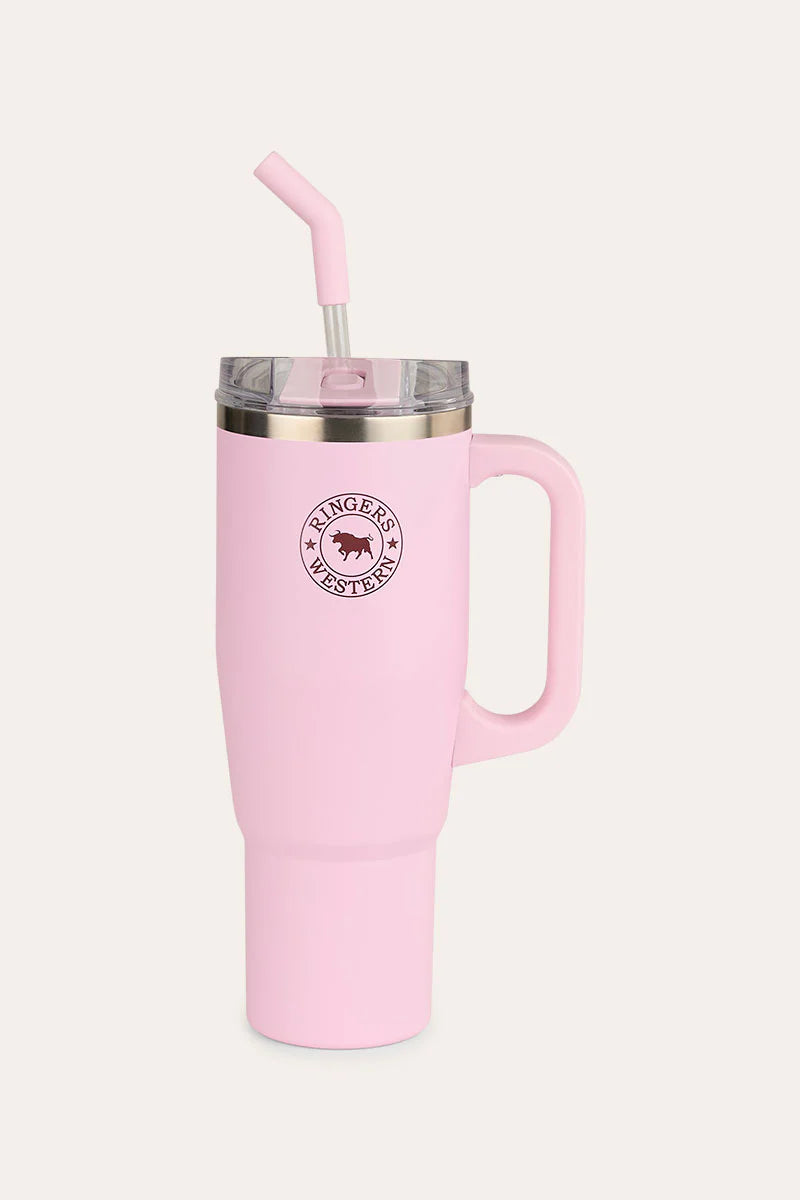 Ringers Western Roadtrip Drink Bottle 1200ml - Pastel Pink