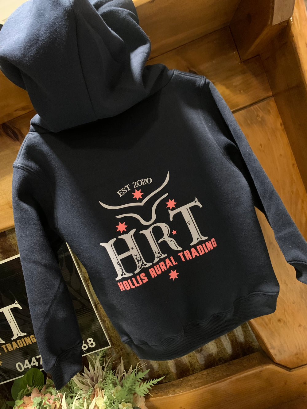 HRT Hoodies Kids - Navy/Pink or Navy/Gold