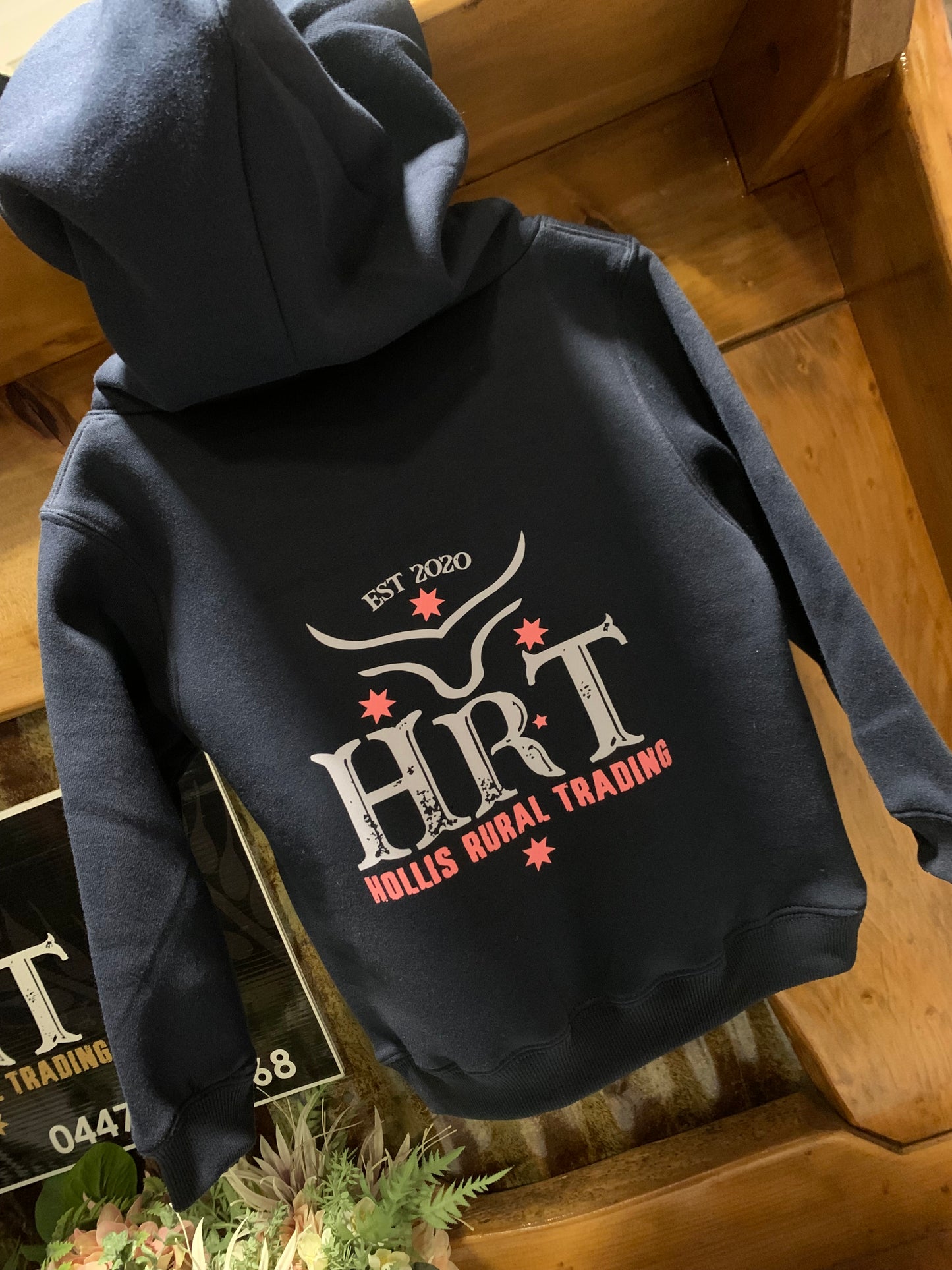 HRT Hoodies Kids - Navy/Pink or Navy/Gold