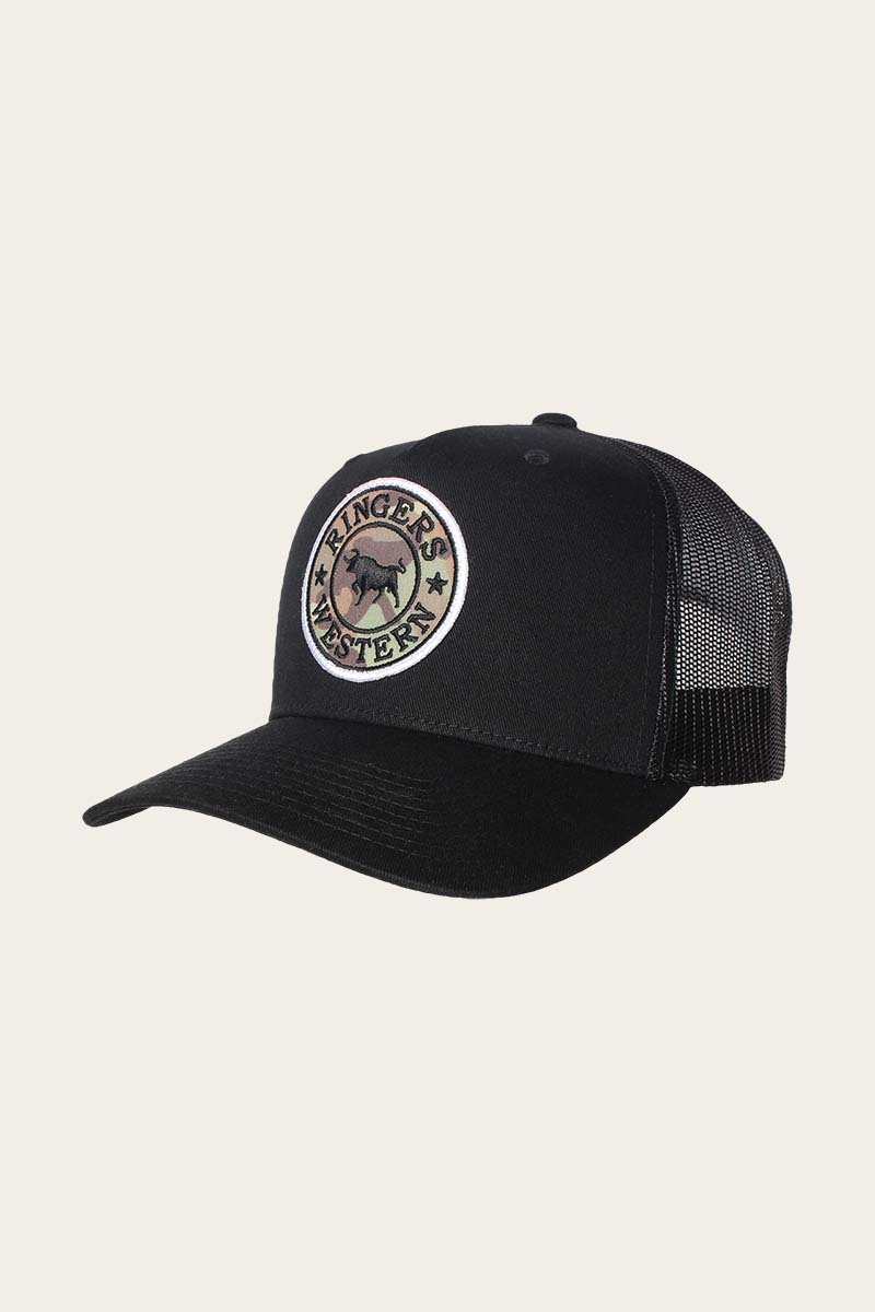 Signature Bull Trucker Cap - Camo/Black