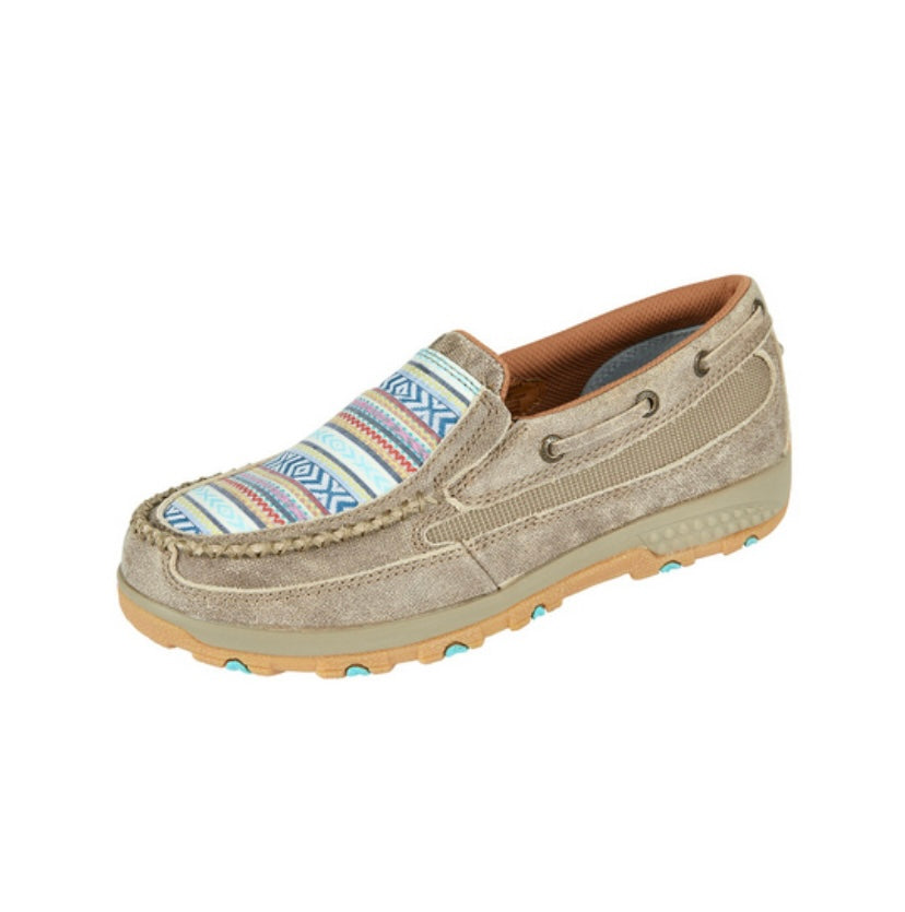 Twisted X Womens Aztec Cell Stretch Moc TCWXC0008