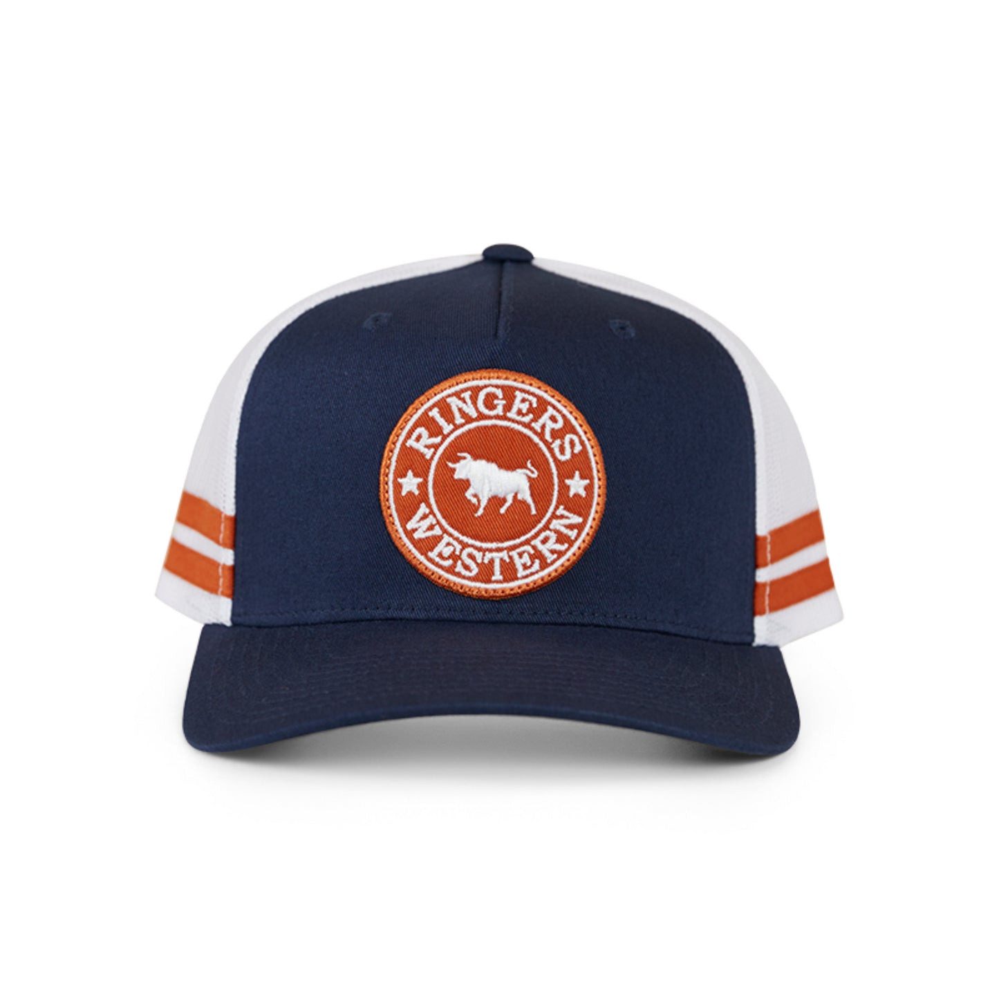 Ringers Western McCoy Trucker Cap - Dark Navy / Orange