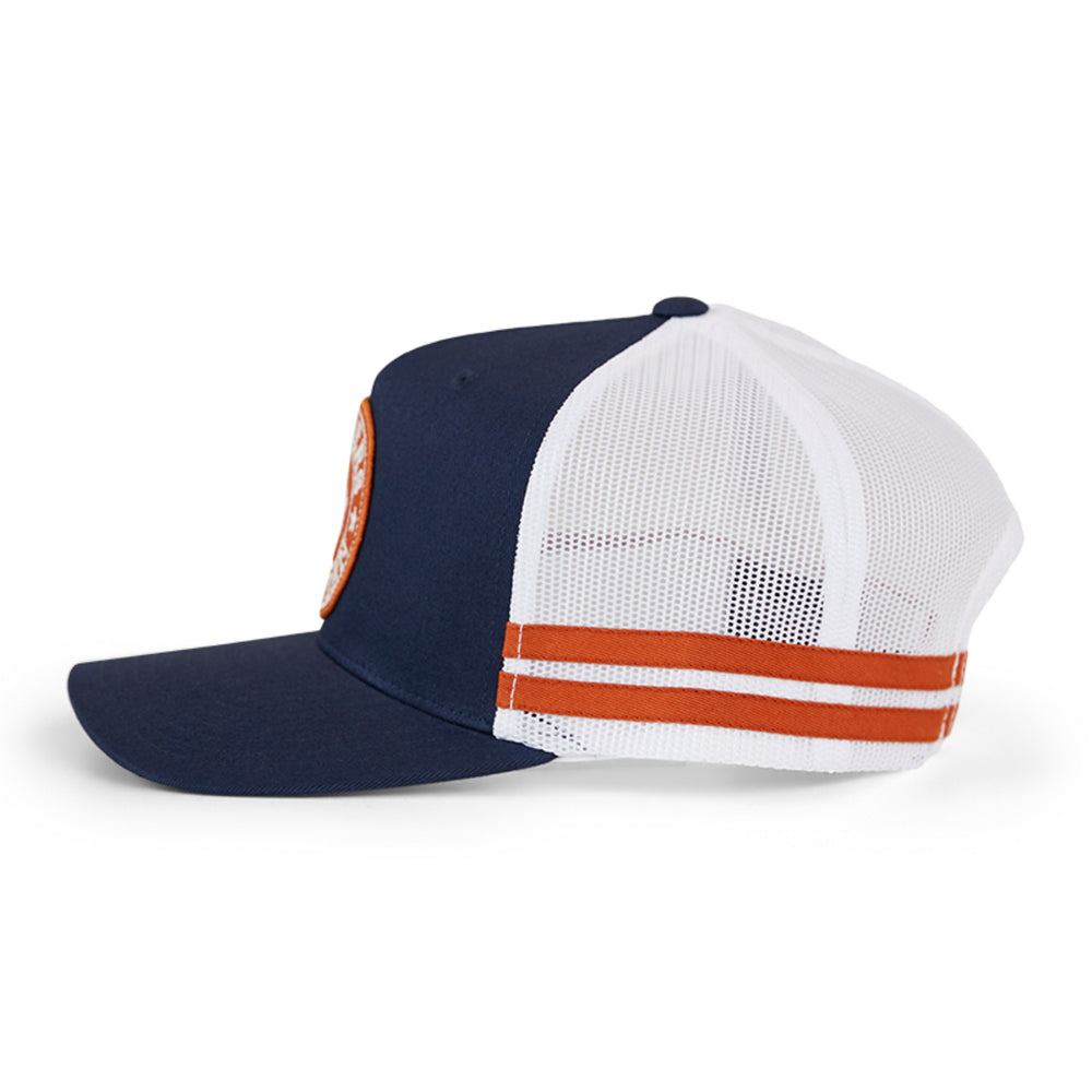 Ringers Western McCoy Trucker Cap - Dark Navy / Orange