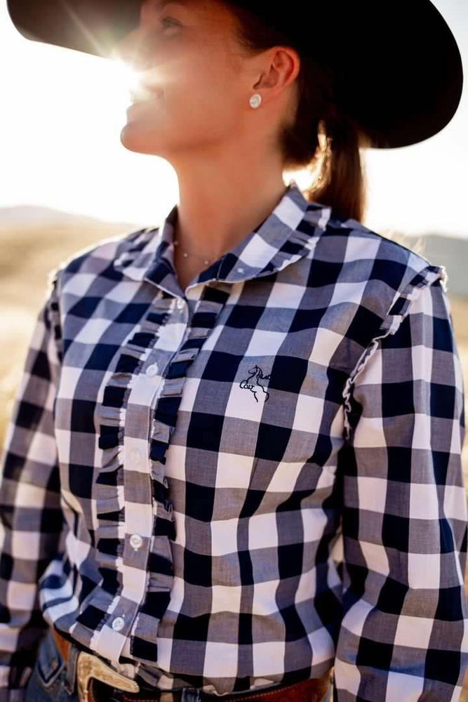 
                      
                        Black Colt Sara Shirt - Navy Check
                      
                    