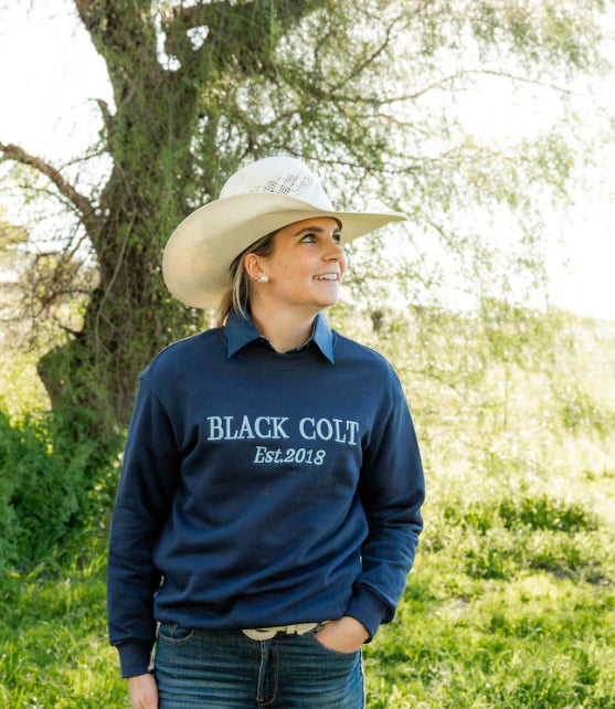 Black Colt Navy Pullover Jumper