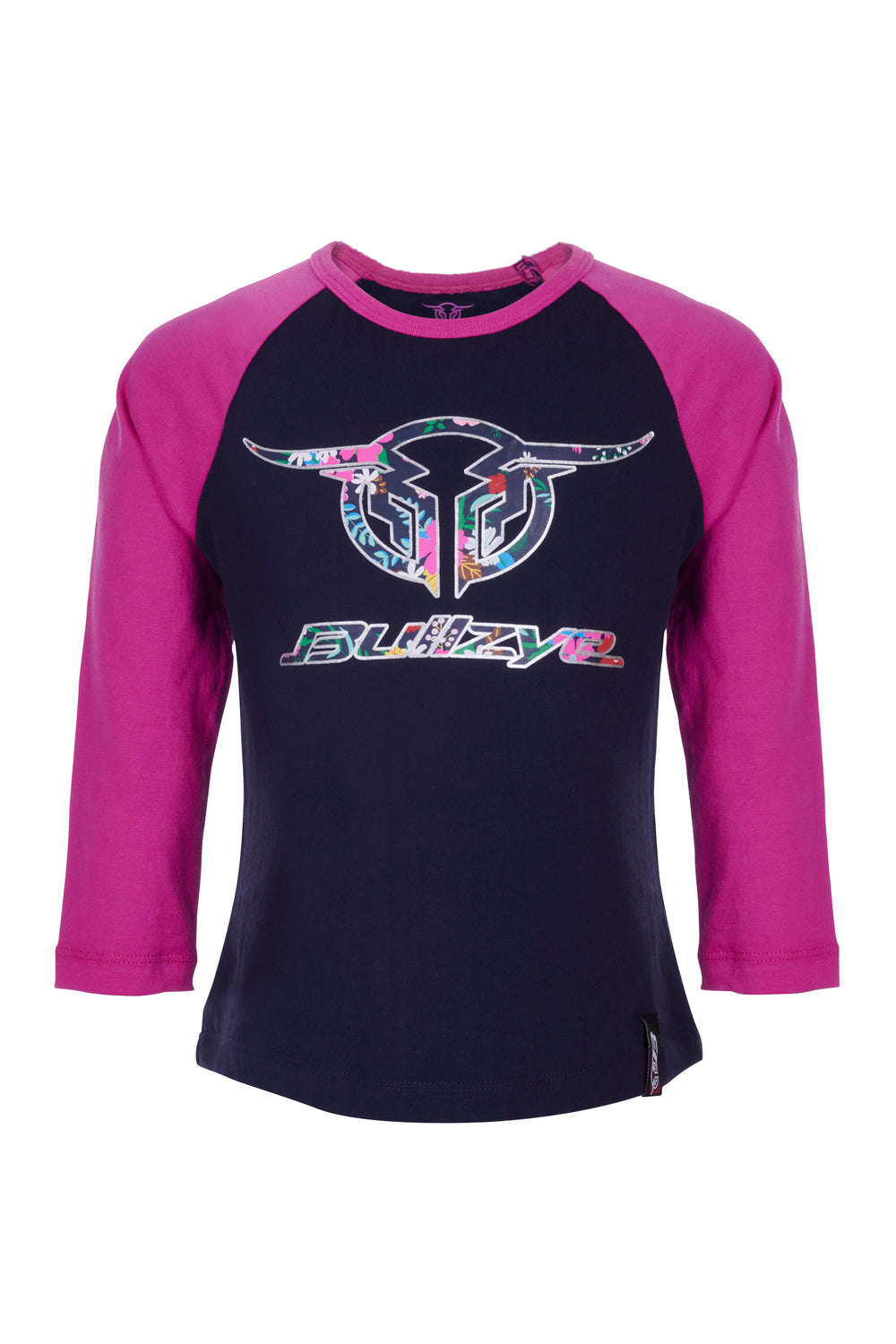 Bullzye Girls Wildflower L/S Raglan Top - B3W5506269