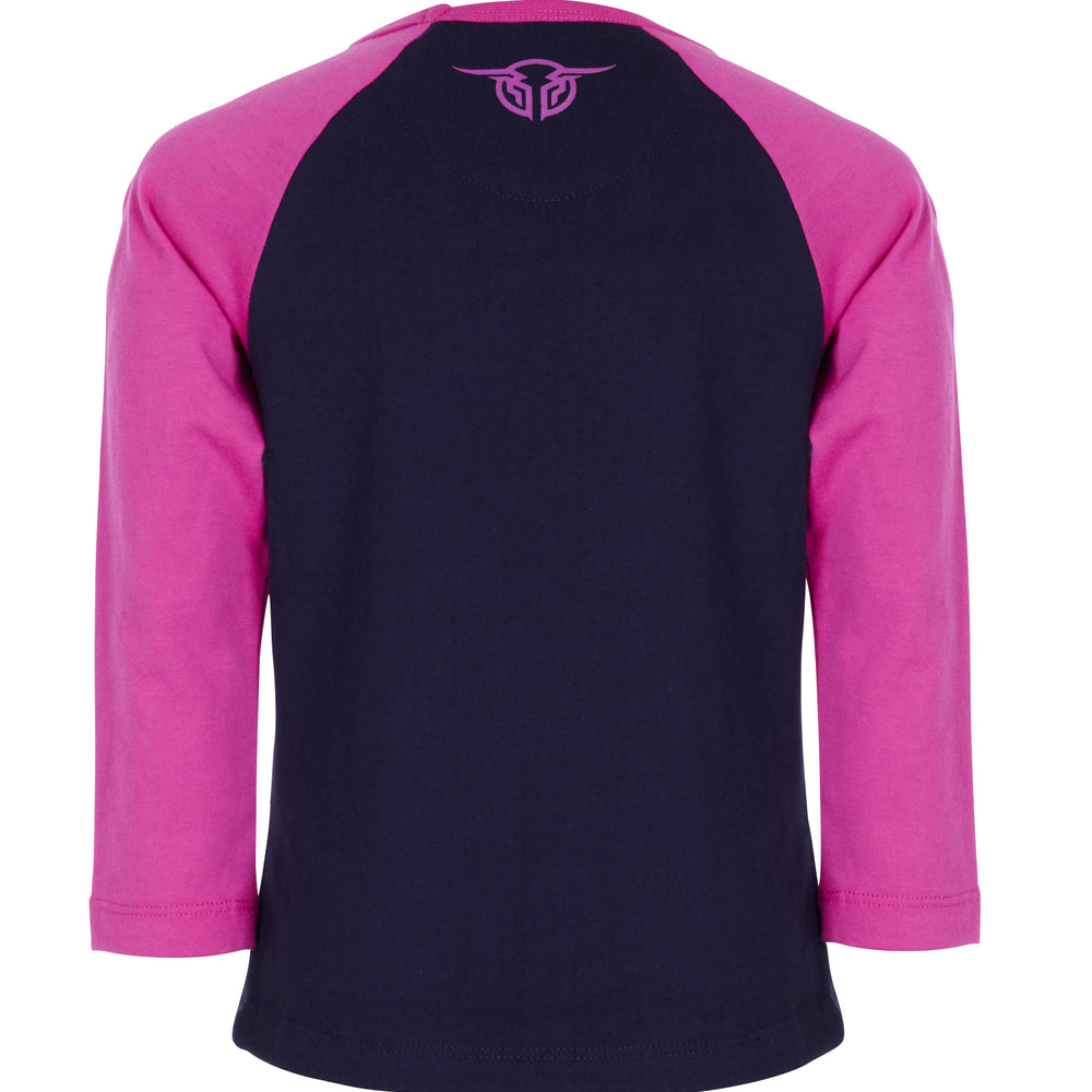 Bullzye Girls Wildflower L/S Raglan Top - B3W5506269