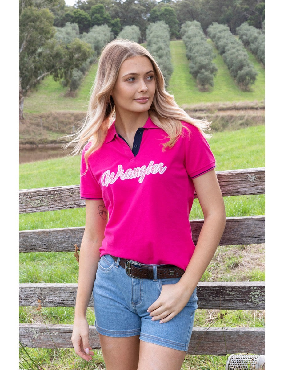 Wrangler Women’s Carlyn Polo - Pink