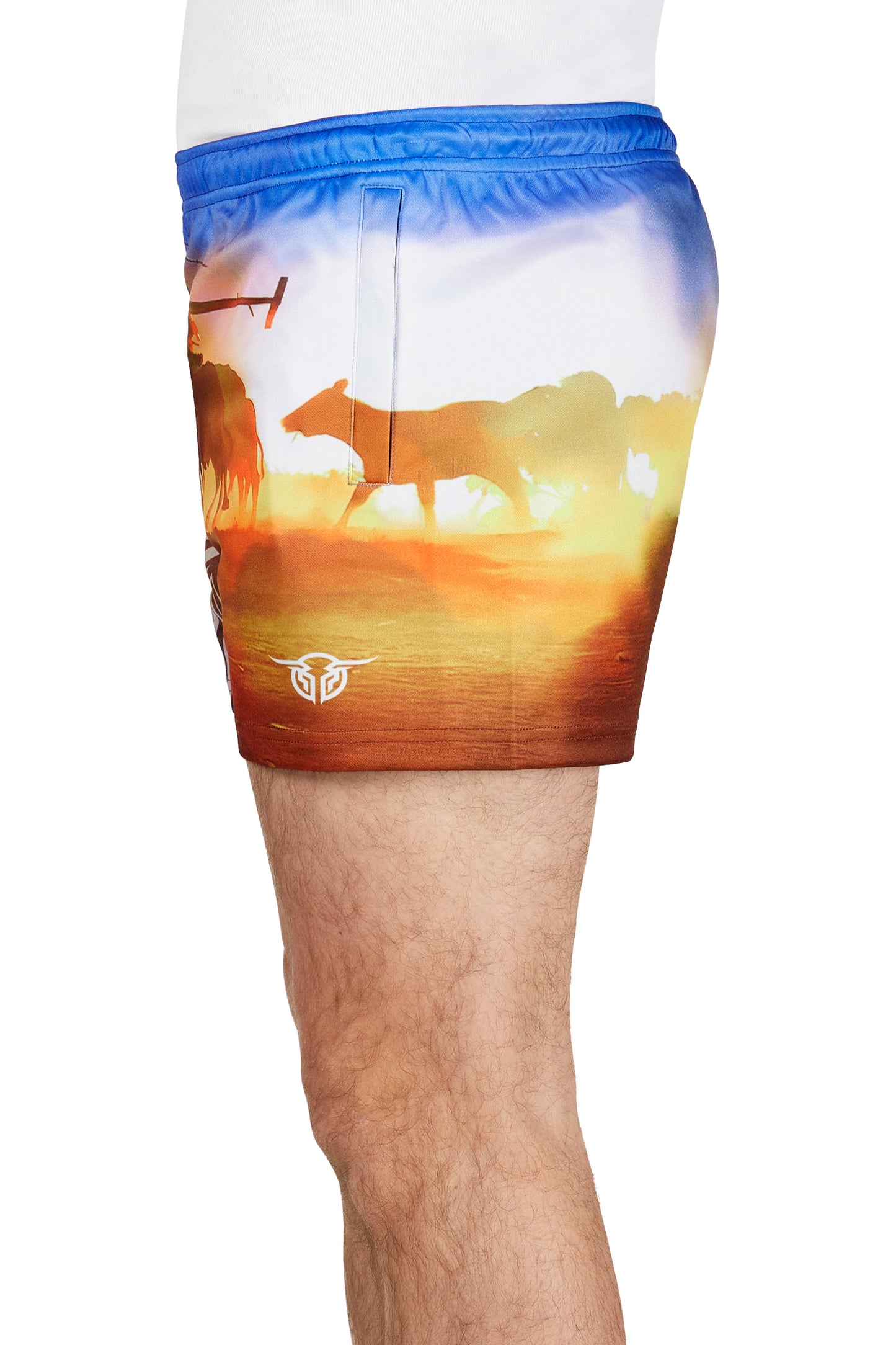 Mens Bullzye Outback Footy Shorts - B5S1309488