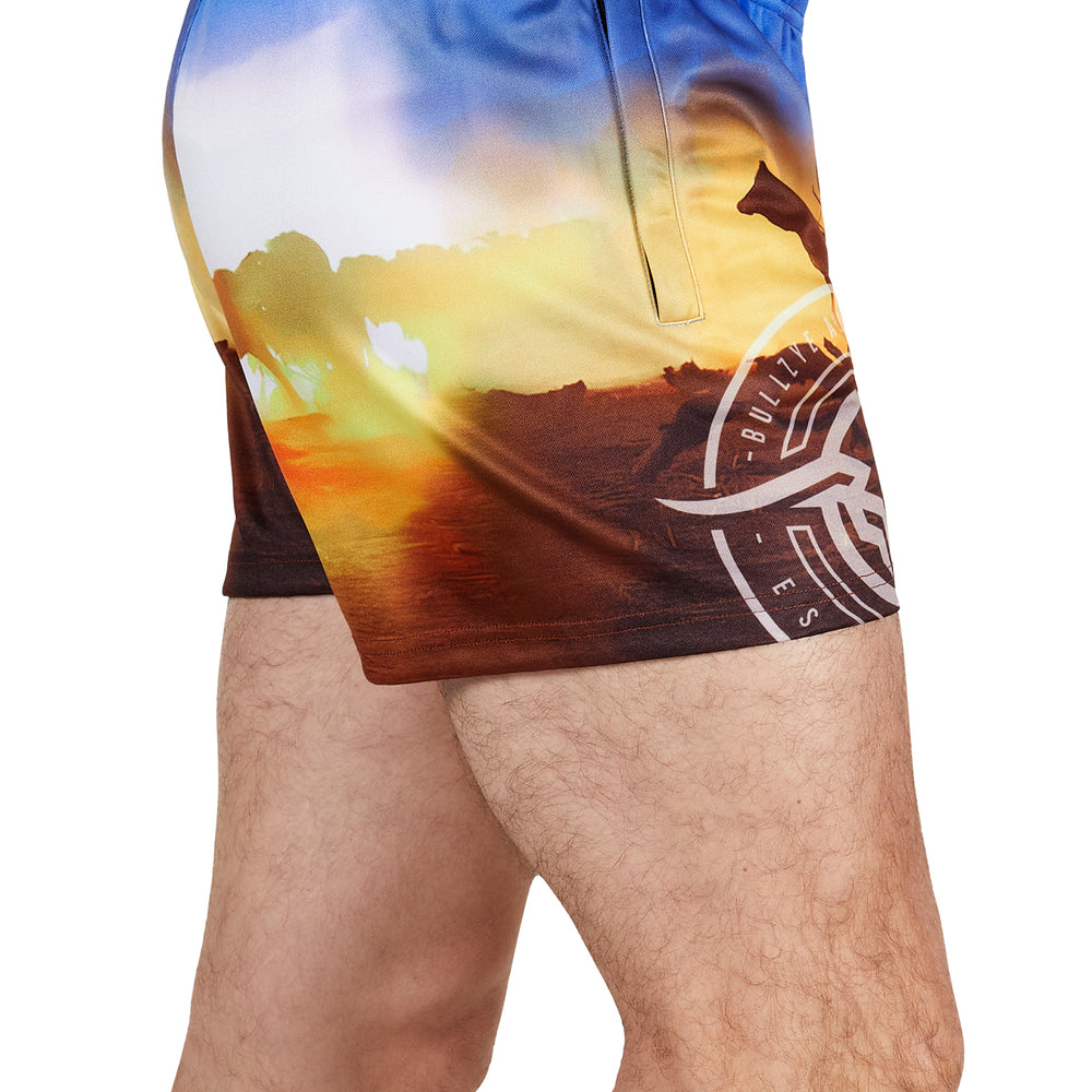 
                      
                        Mens Bullzye Outback Footy Shorts - B5S1309488
                      
                    