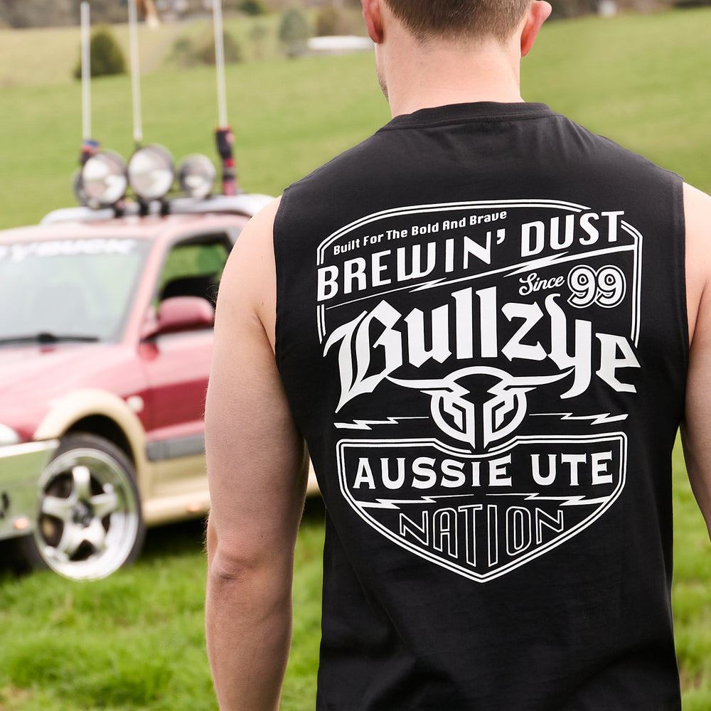 Bullzye Mens Brewin Dust Muscle Tank - B5S1510486
