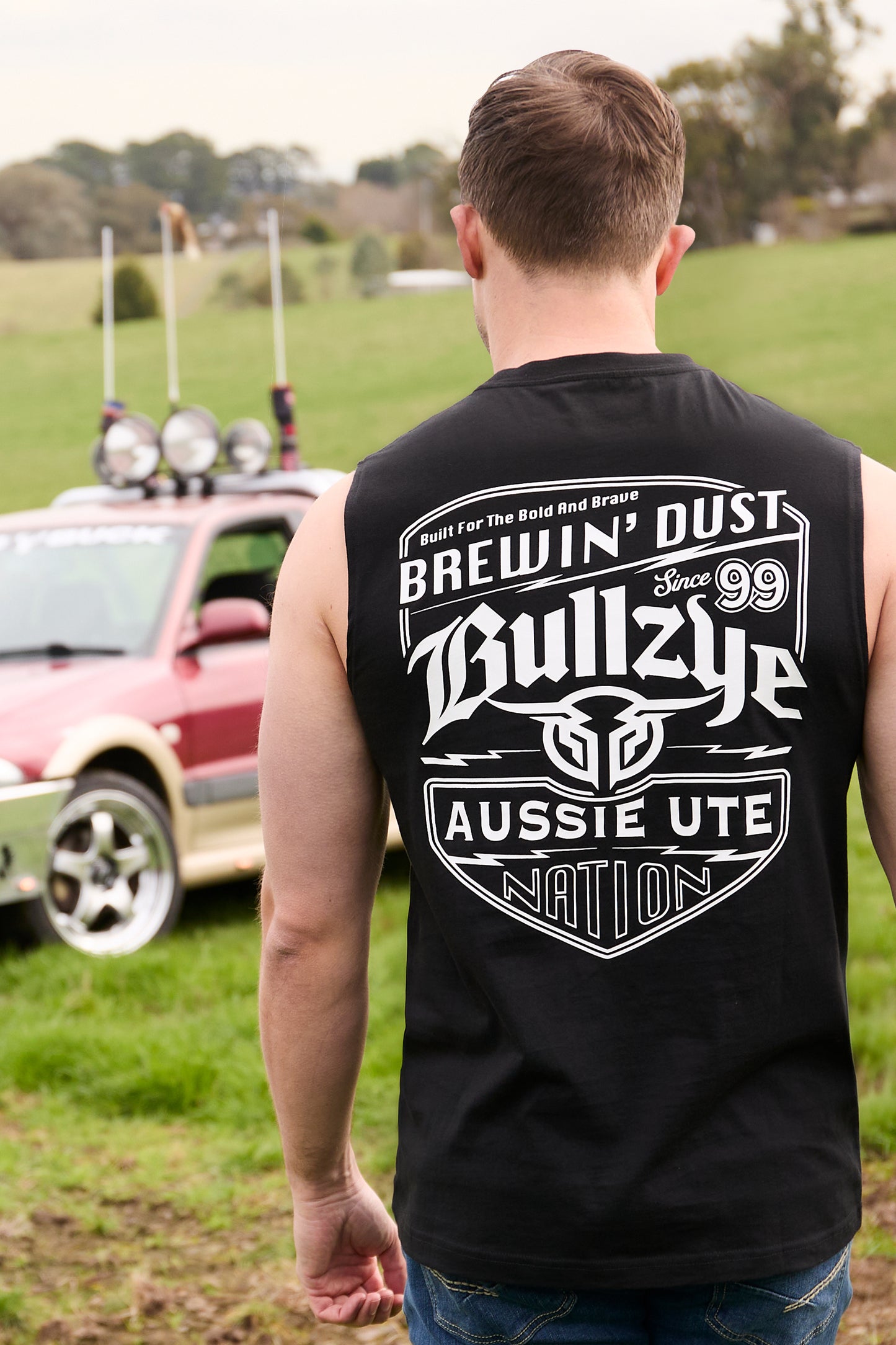 Bullzye Mens Brewin Dust Muscle Tank - B5S1510486