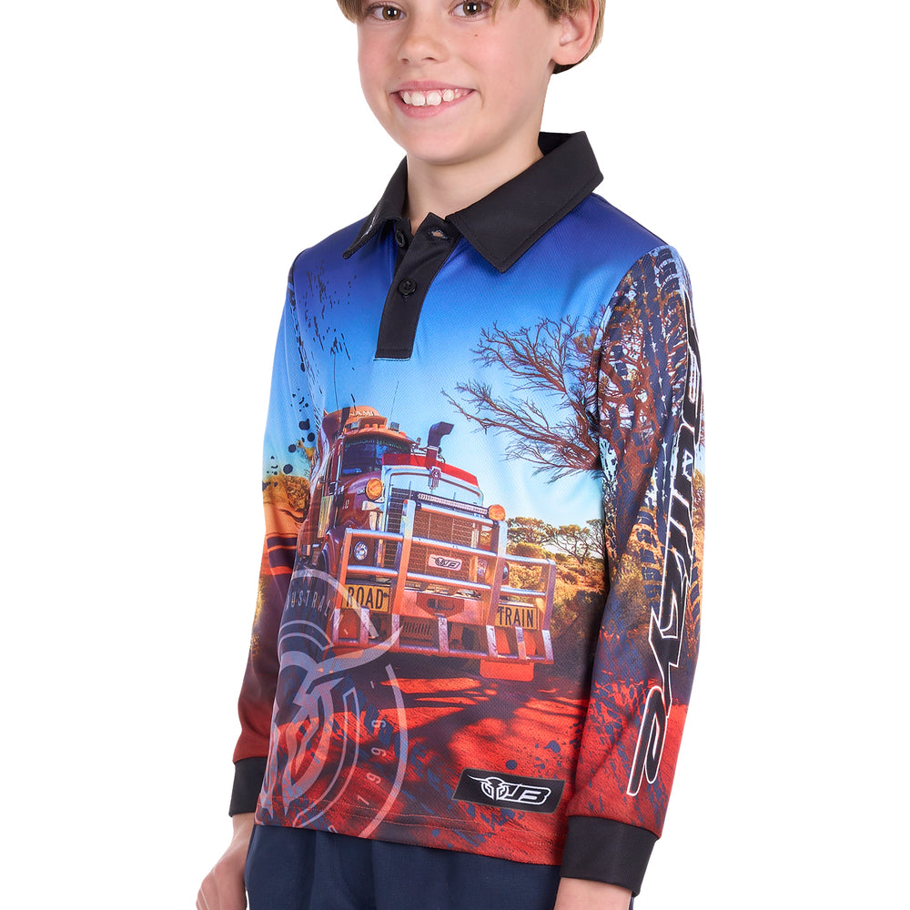 Bullzye Boys Road Train Fishing Shirt - B5S3568493