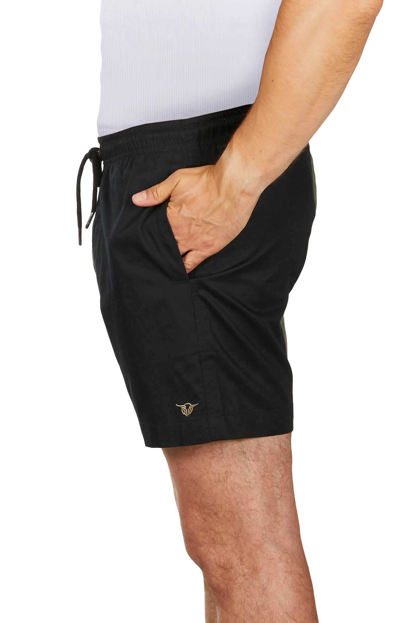Bullzye Mens Harley Shorts - Green / Black B6W1309512